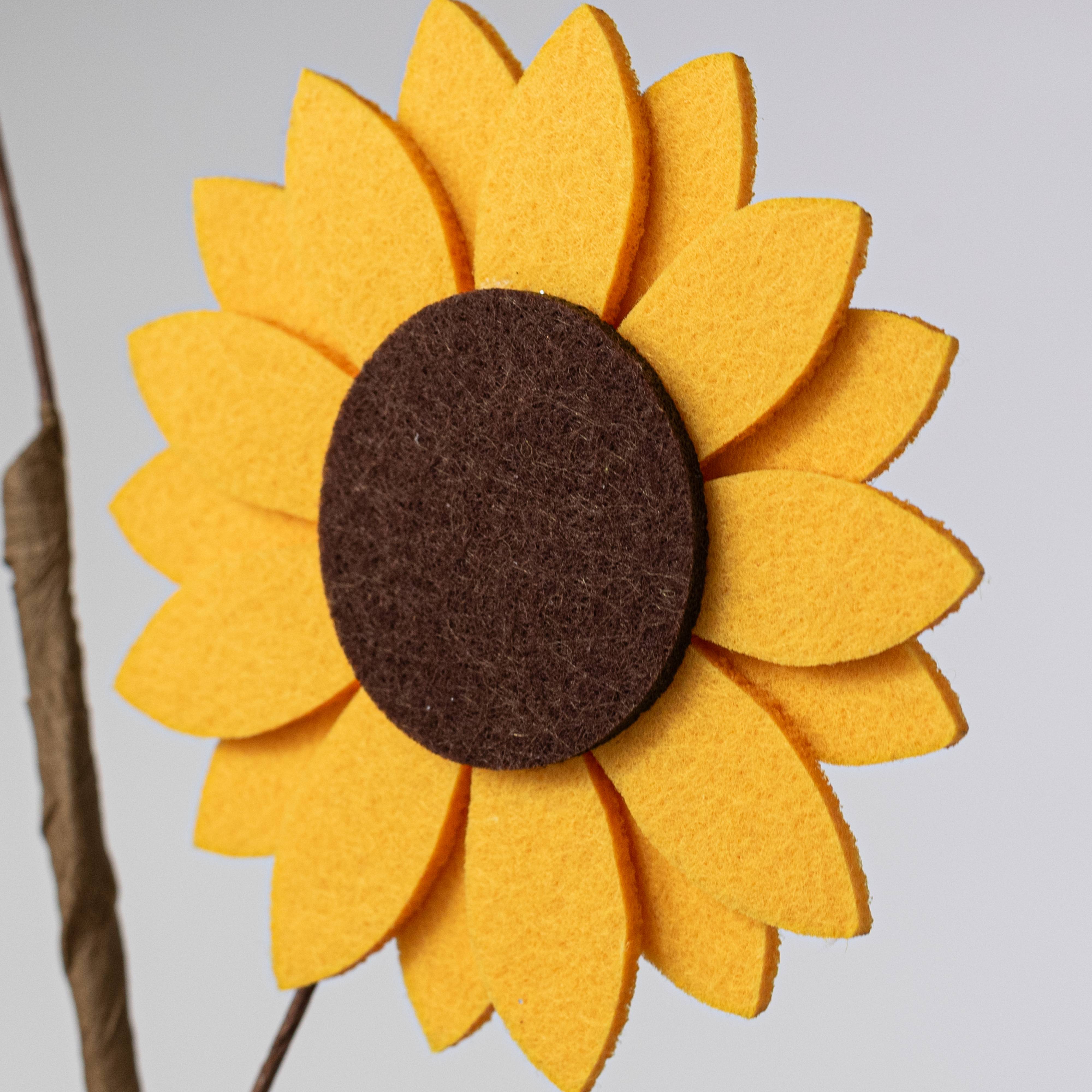 30" Felt Sunflowers Spray