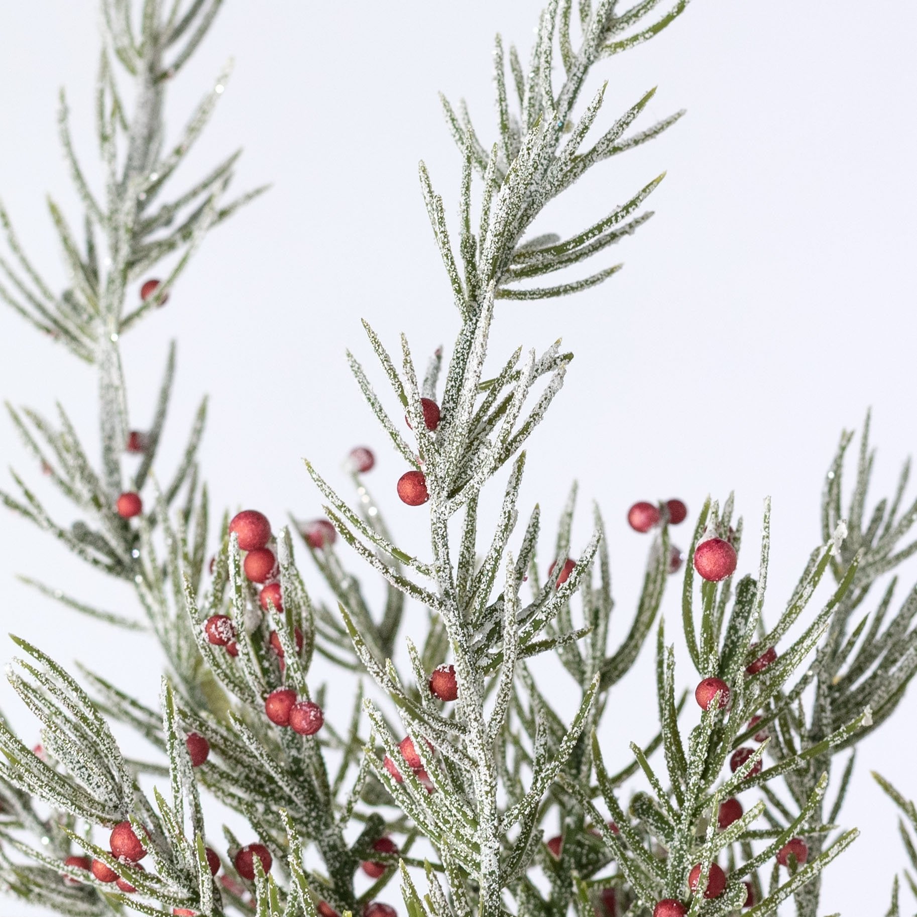 15" Frosted Berry Pine Bundle: Red (2 Stem) Lifestyle Photo