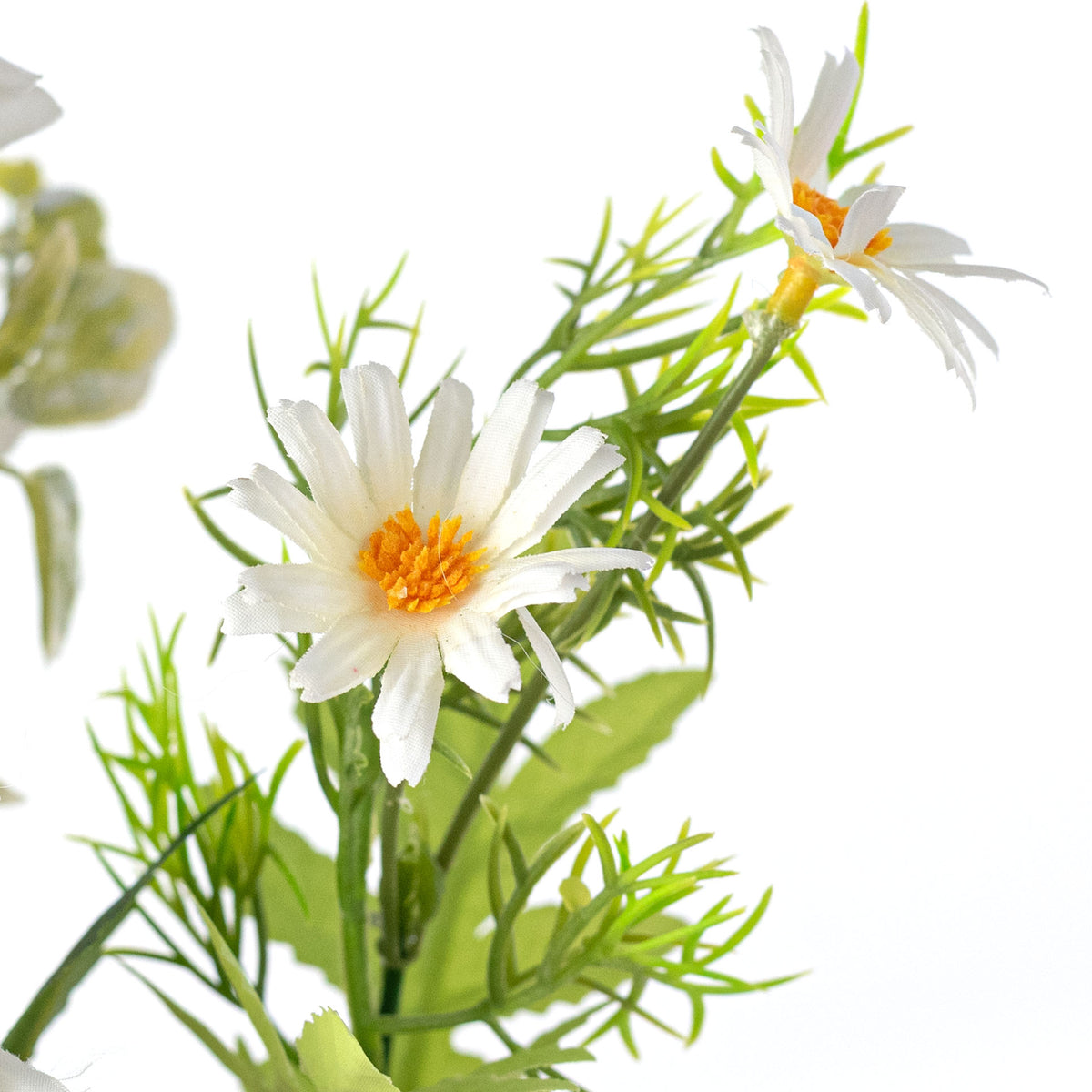 15" Mixed Dahlia Bush: Cream detail photo 4