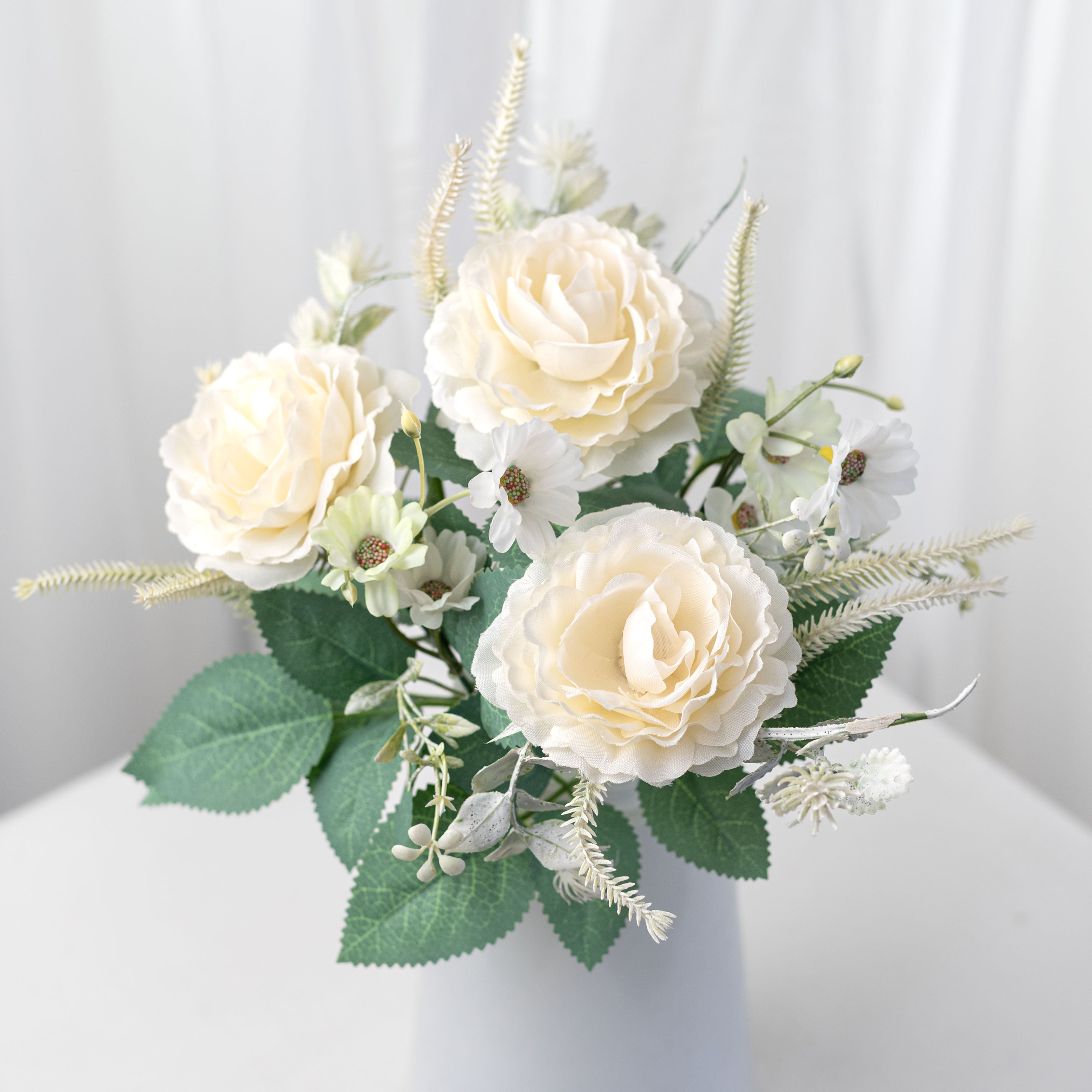 15" Roses Mix Bush: Cream Item Number: 35163CM