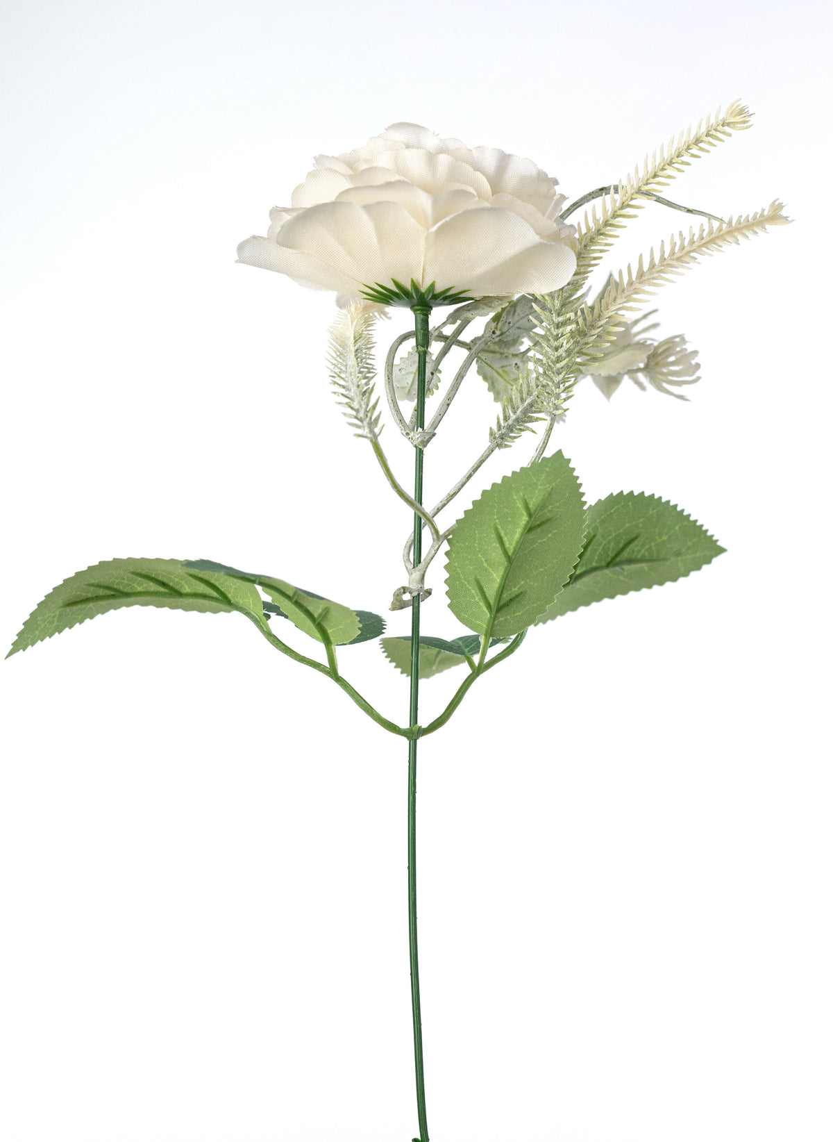 15" Roses Mix Bush: Cream detail photo 5