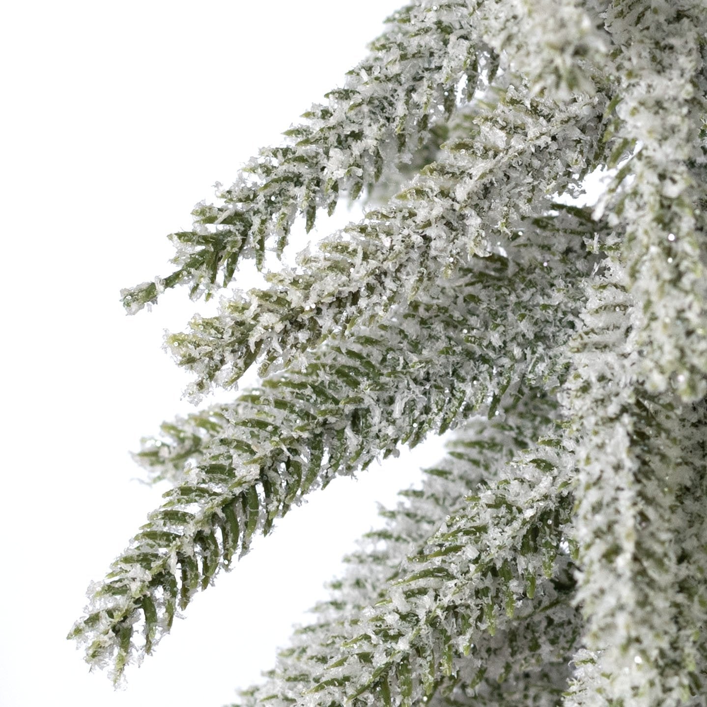 16" Flocked Snowy Christmas Tree Table Decor detail photo 3