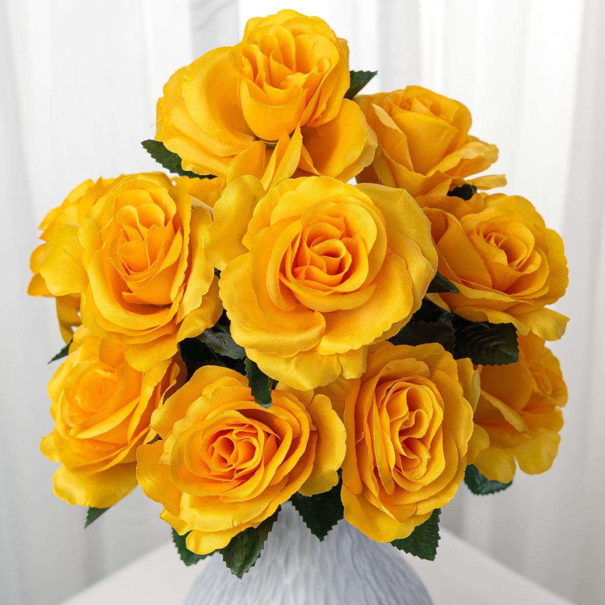 17" Colorfast Lillian Open Rose Bush: Golden Yellow Item Number: 30388GDYW