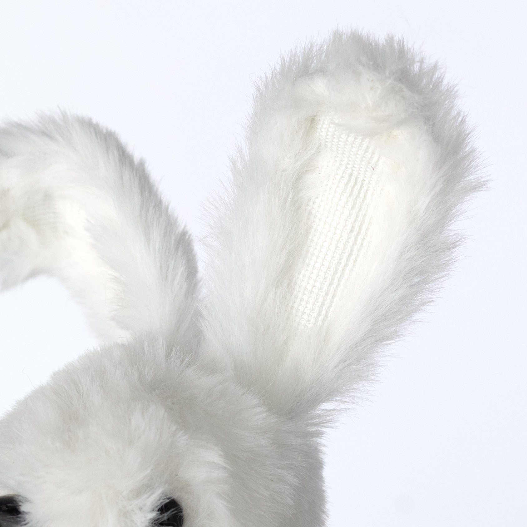 17" Faux Fur Bunny Pick: White detail photo 3