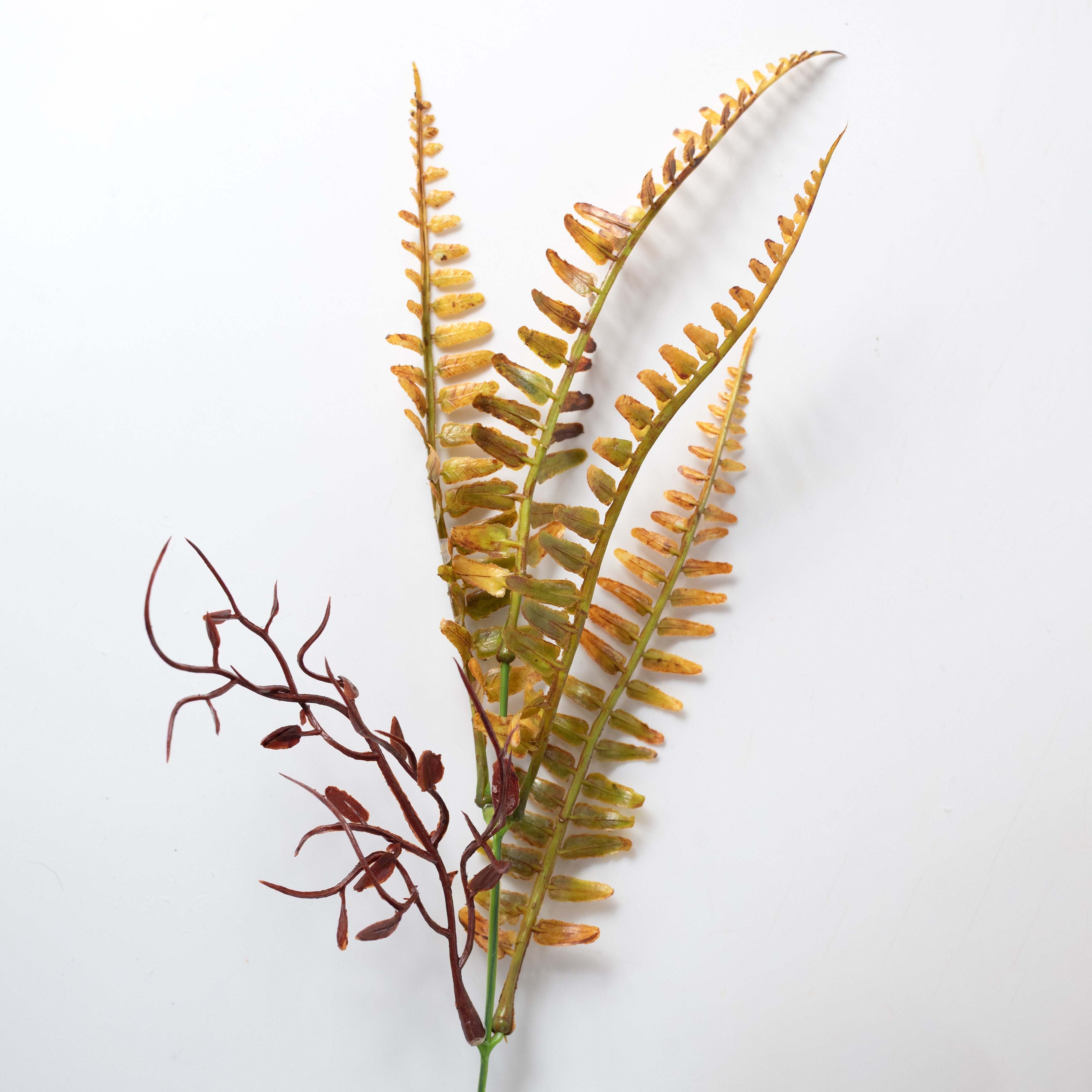 17" Fern with Vines Bush: Fall Harvest detail photo 4