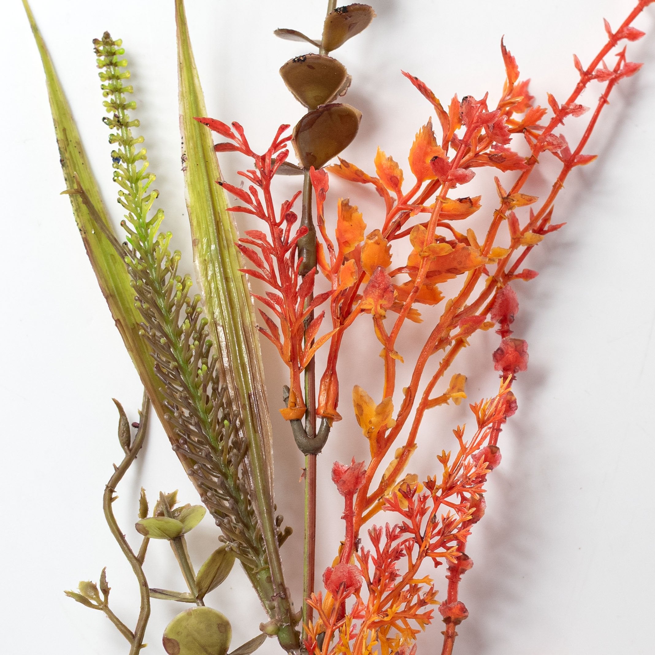 17" Mixed Plastic Leaves Bush: Fall Lifestyle Photo