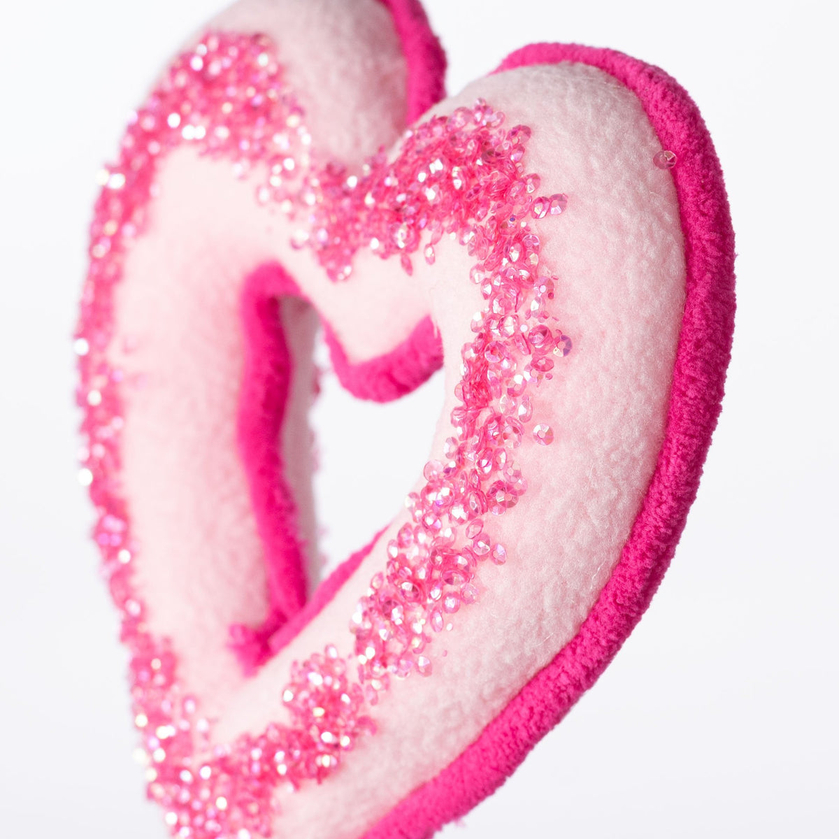 6" x 18" Glitter Heart Donut Pick: Pink Lifestyle Photo