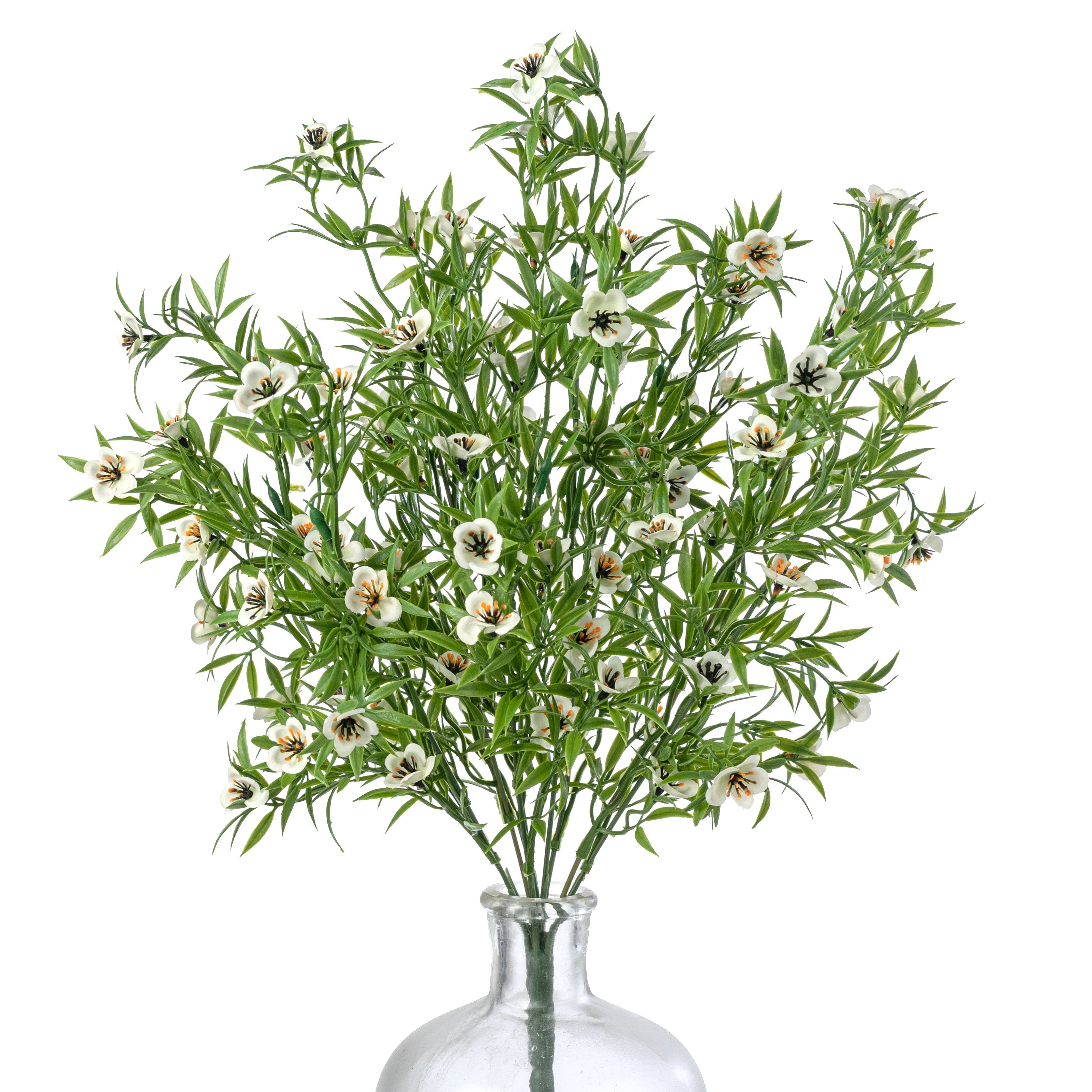 19" Fabric Flower Filler Bush: Cream Item Number: 85594-CR