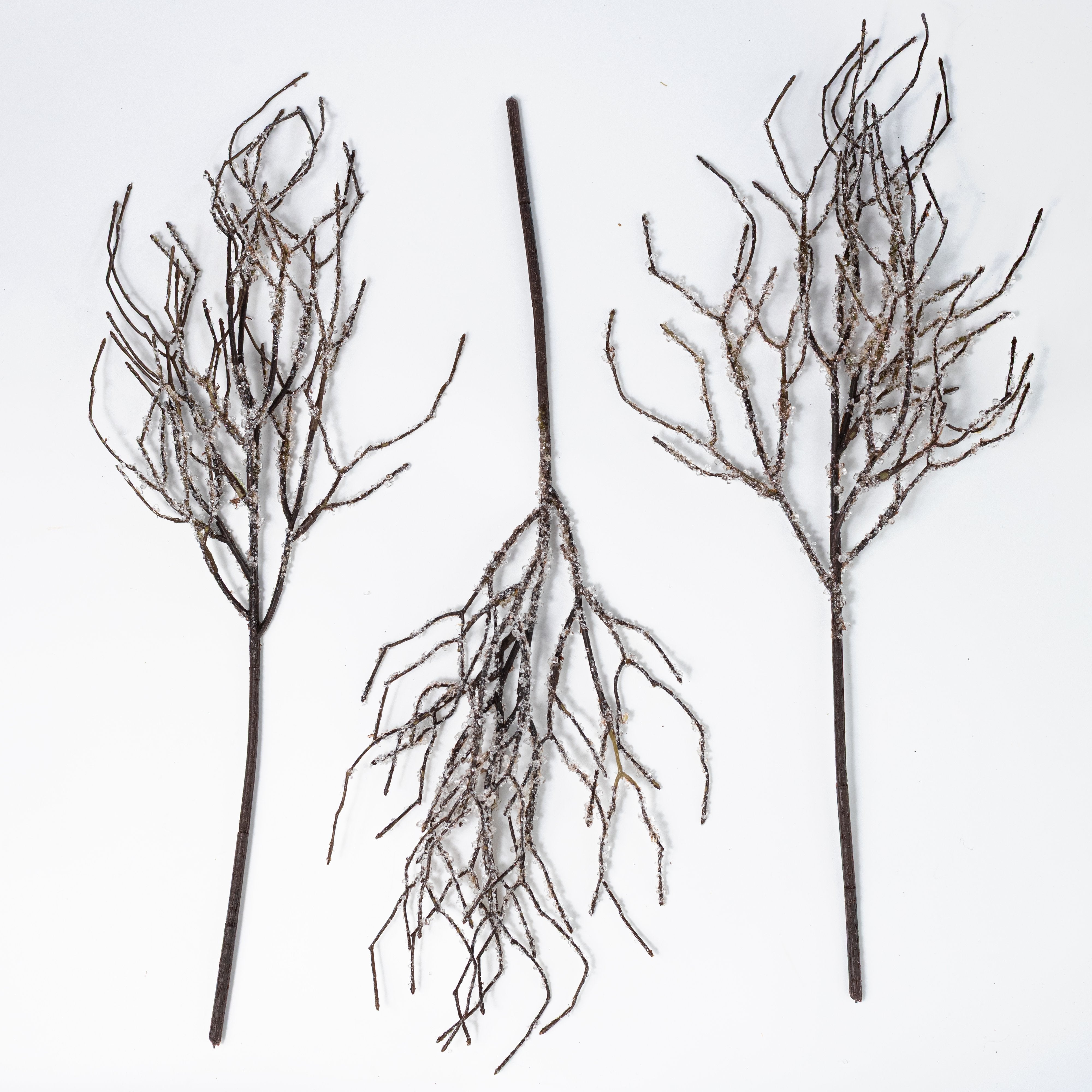 19" Icicle Twig Bundle: Brown (3 Stem) detail photo 4