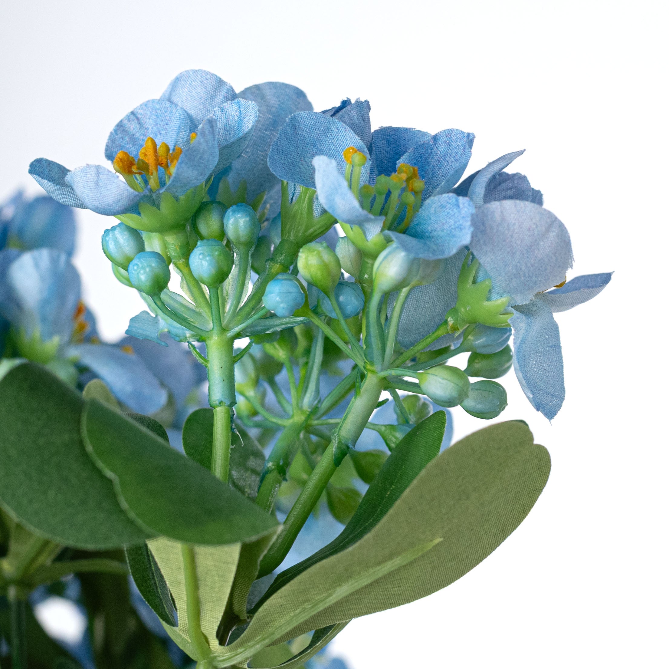 19" Jasmine Blossom Bush: Blue (12 Stem) detail photo 4