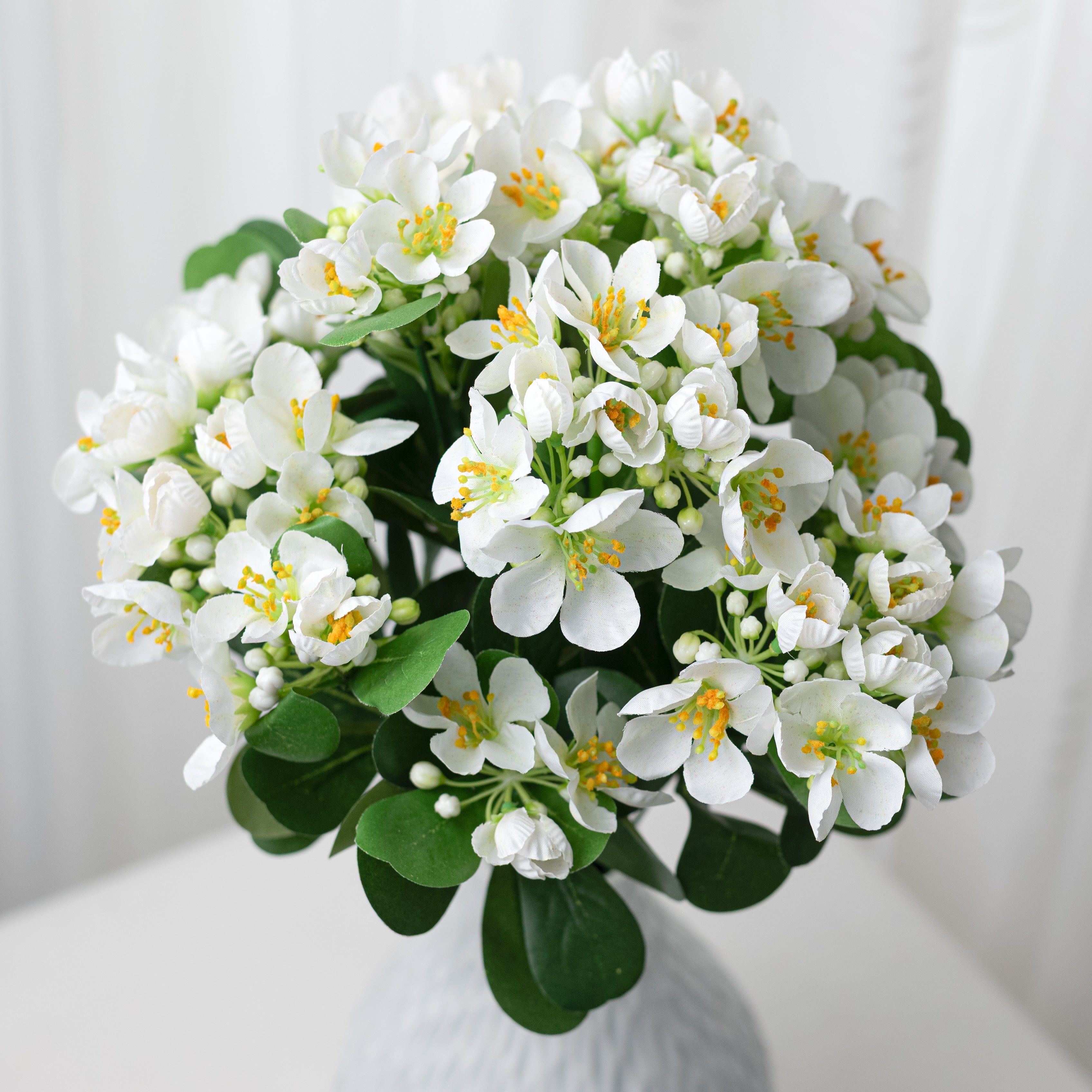 19" Jasmine Blossom Bush: Cream White (12 Stem) Item Number: 85606-CR