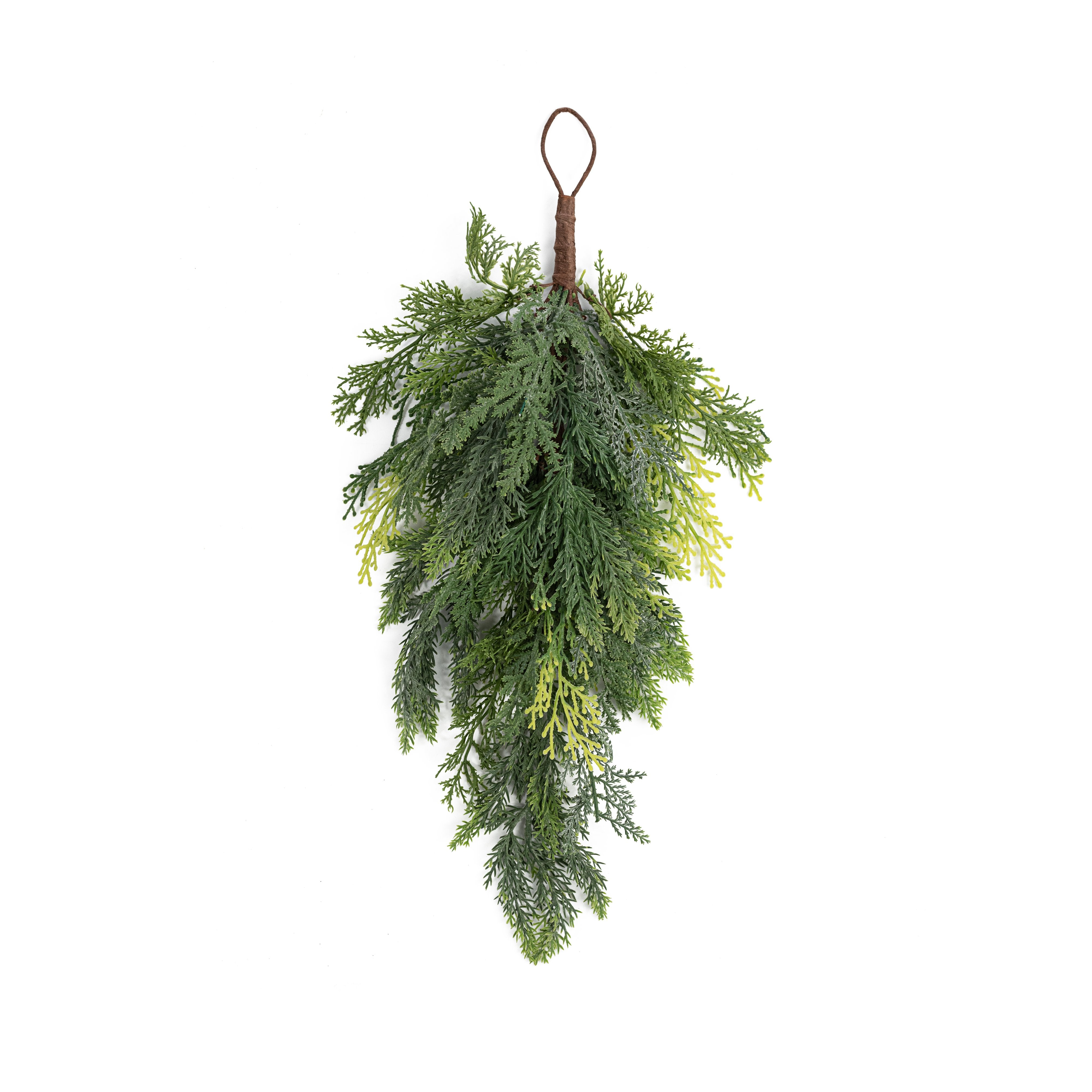 19" Soft Touch Mixed Green Mountain Cedar Teardrop Item Number: 511863