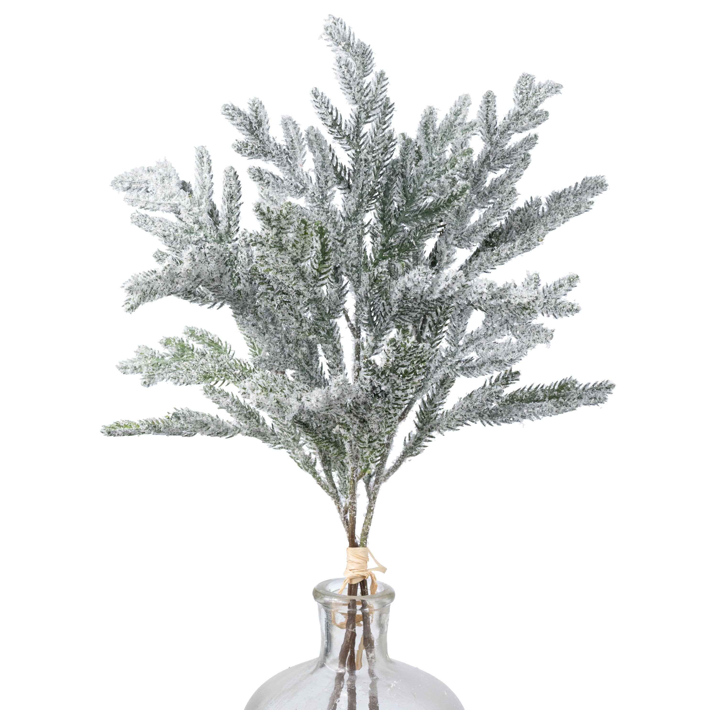 19" Soft Touch Norfolk Pine Bundle: Flocked Green (3) Item Number: 511676