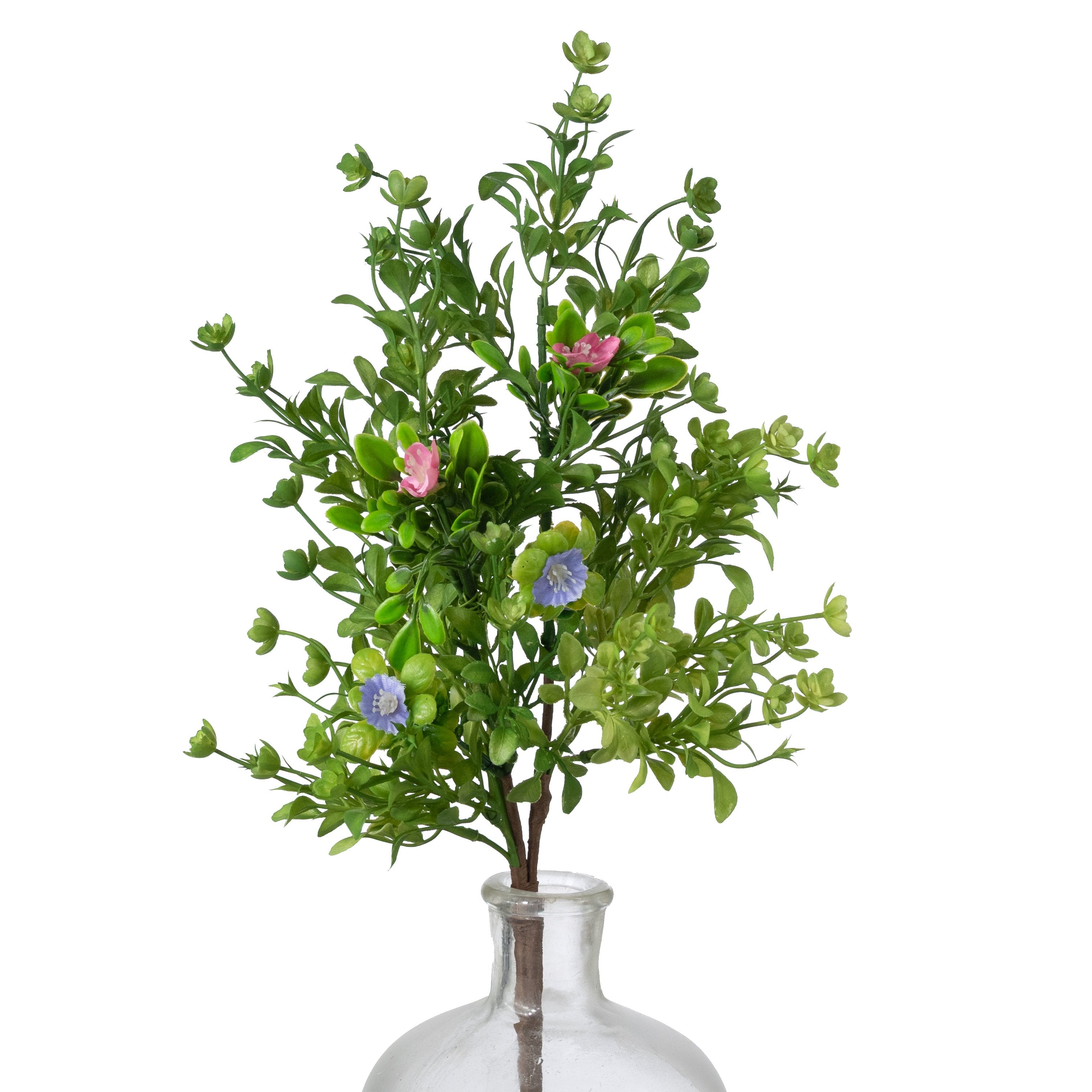 19" Spring Blossoms in Boxwood Bush Item Number: 550065