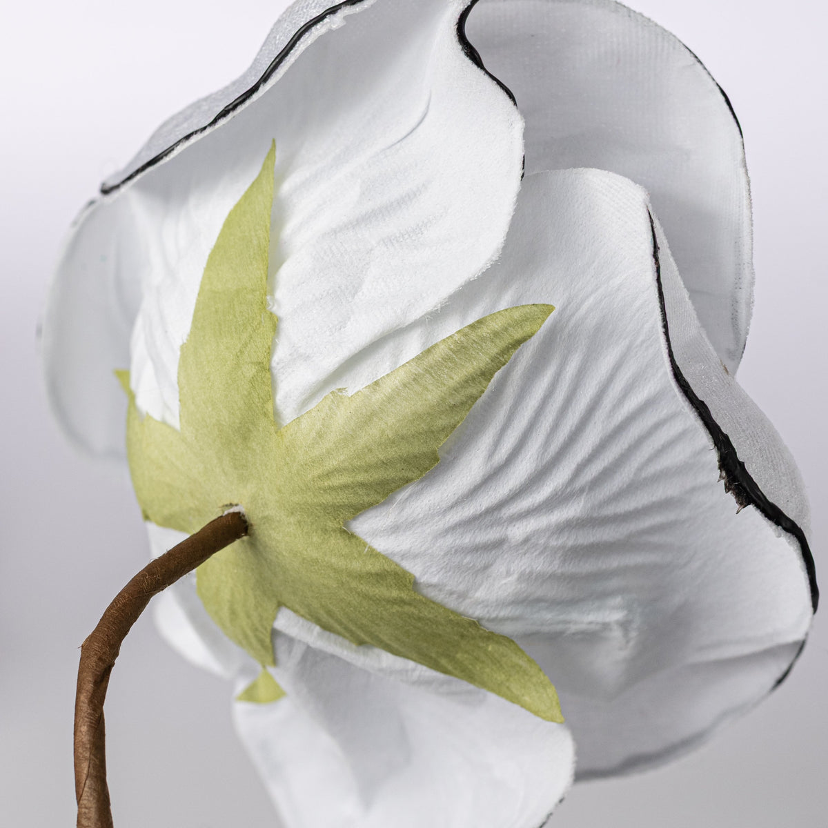 8" x 19" Velvet Rose Stem: White & Black detail photo 4