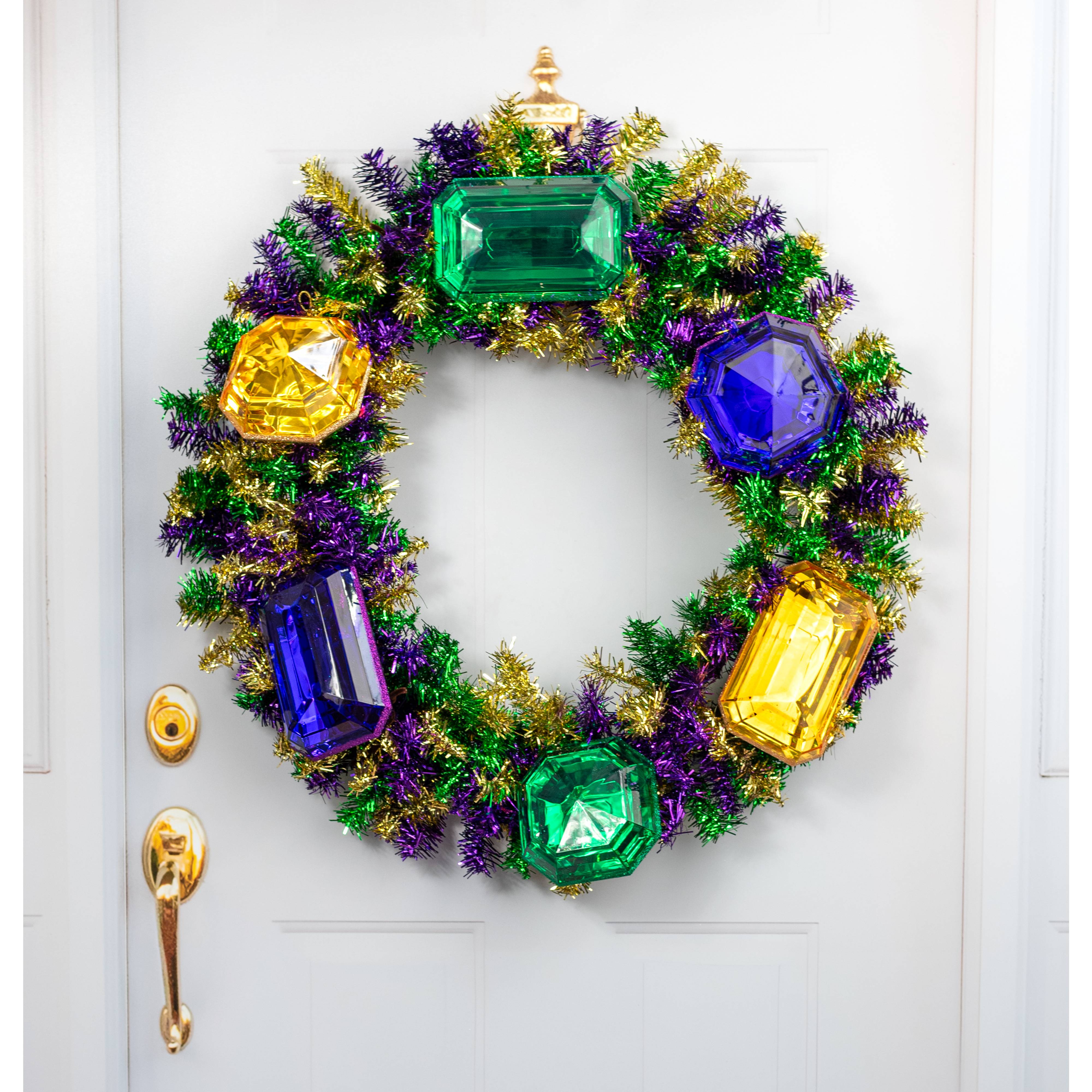 7.75" Tall Jewel Gem Ornament: Emerald Green