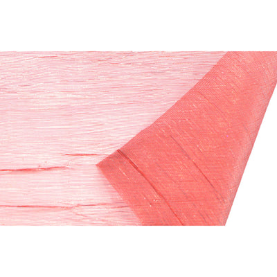 17" Crinkle Fabric Roll: Metallic Red (5 Yards)