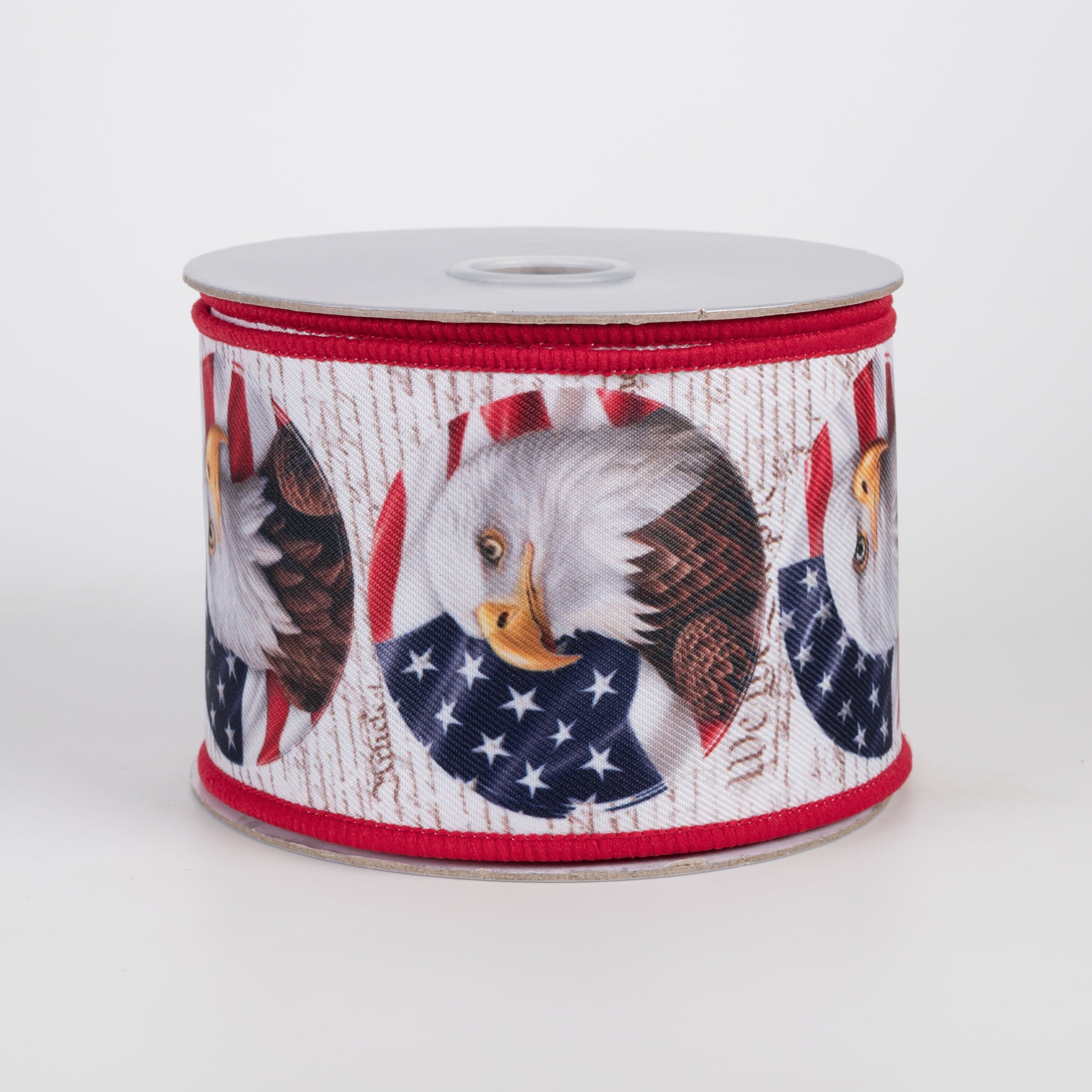 2.5" Brilliance Digital Print Bald Eagle USA Flag Ribbon: Navy (10 Yards) Item Number: LS1204NW