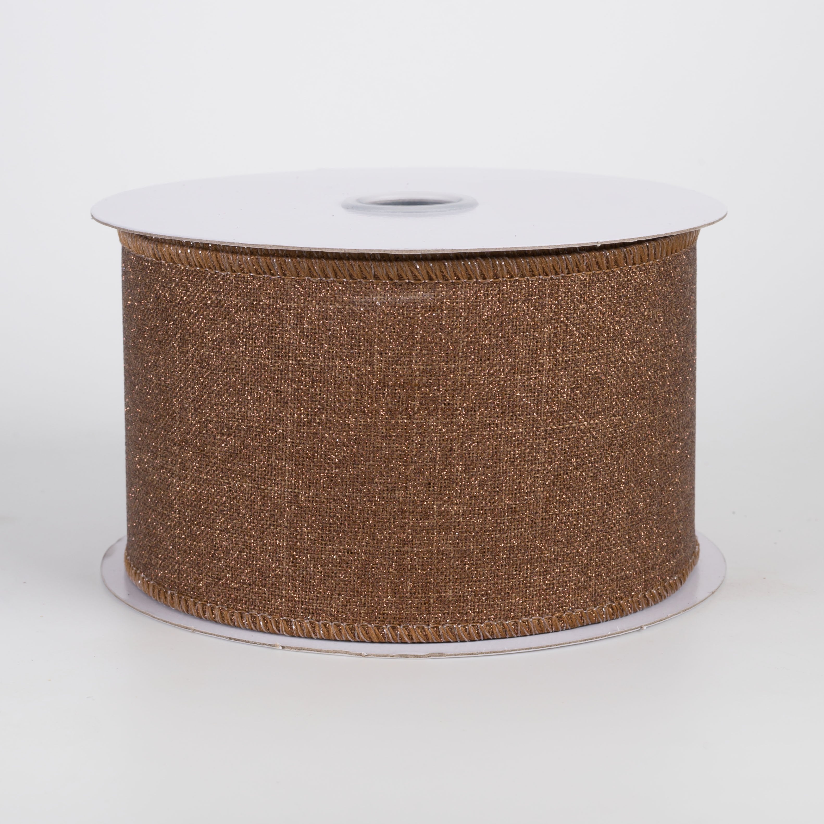 2.5" Fine Glitter on Royal Ribbon: Brown (10 Yards) Item Number: RGE138104