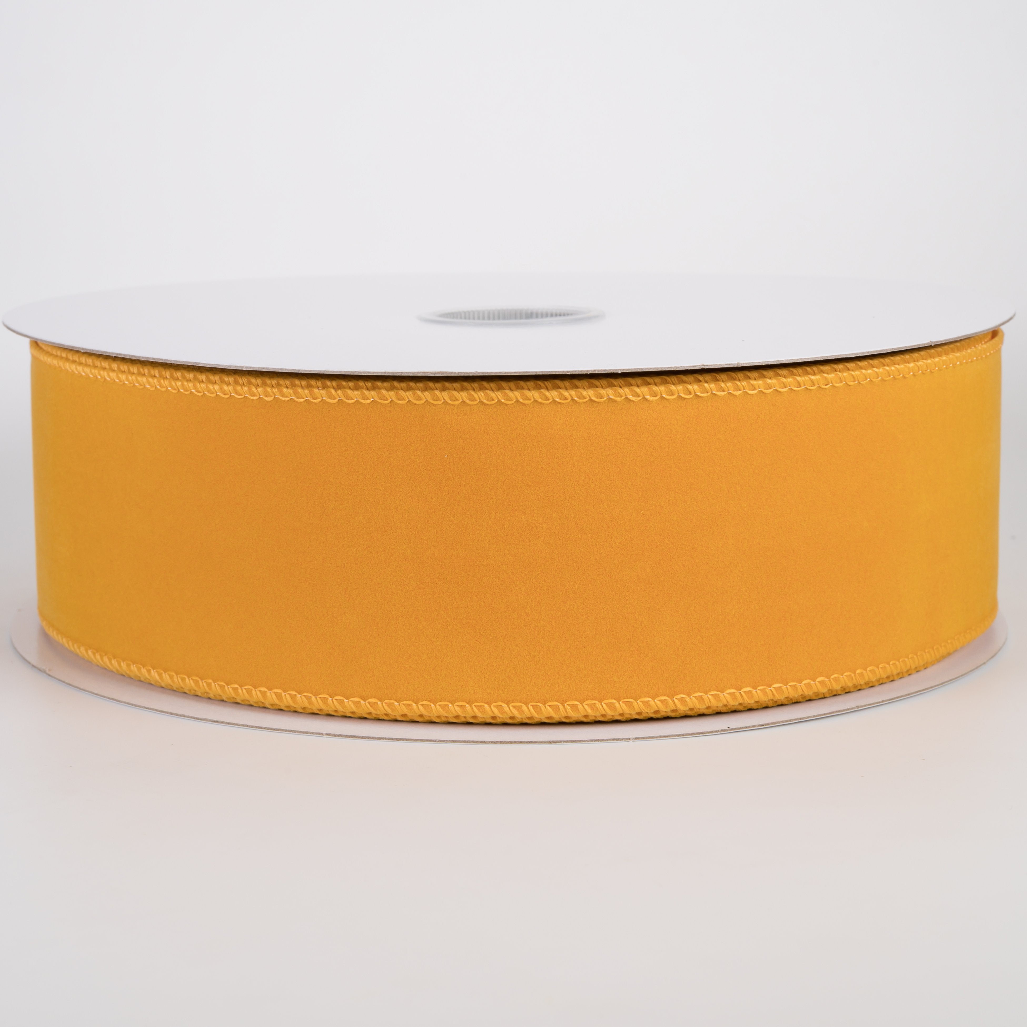 2.5" Flat Velvet Ribbon: Sunflower Yellow (50 Yards) Item Number: 861-40-615