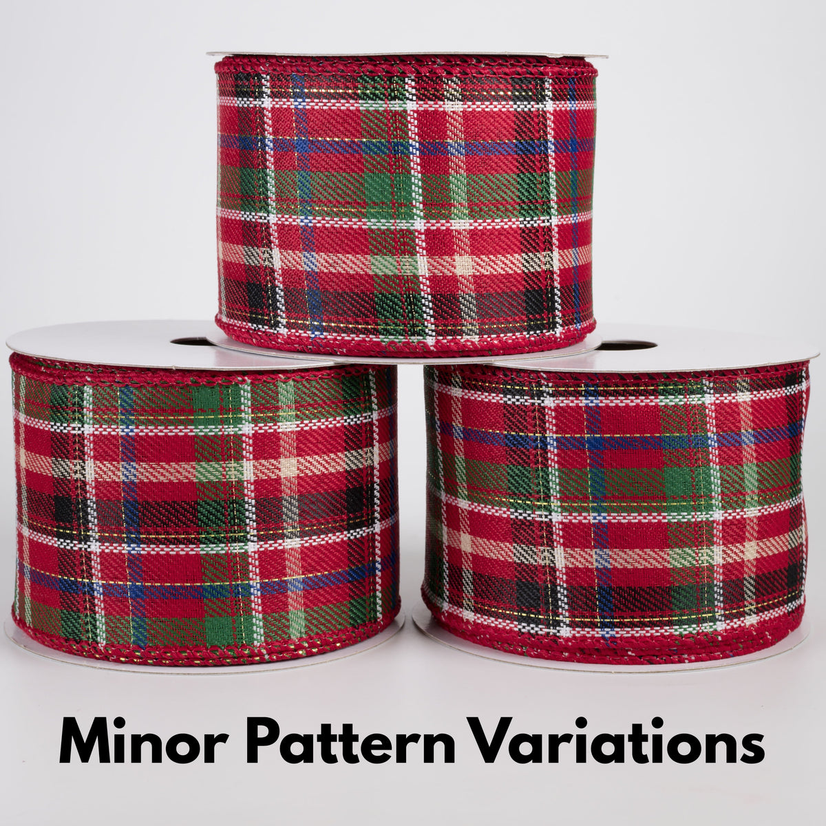 2.5" Homespun Laurel Plaid Ribbon: Red, Green & Blue (10 Yards) Lifestyle Photo