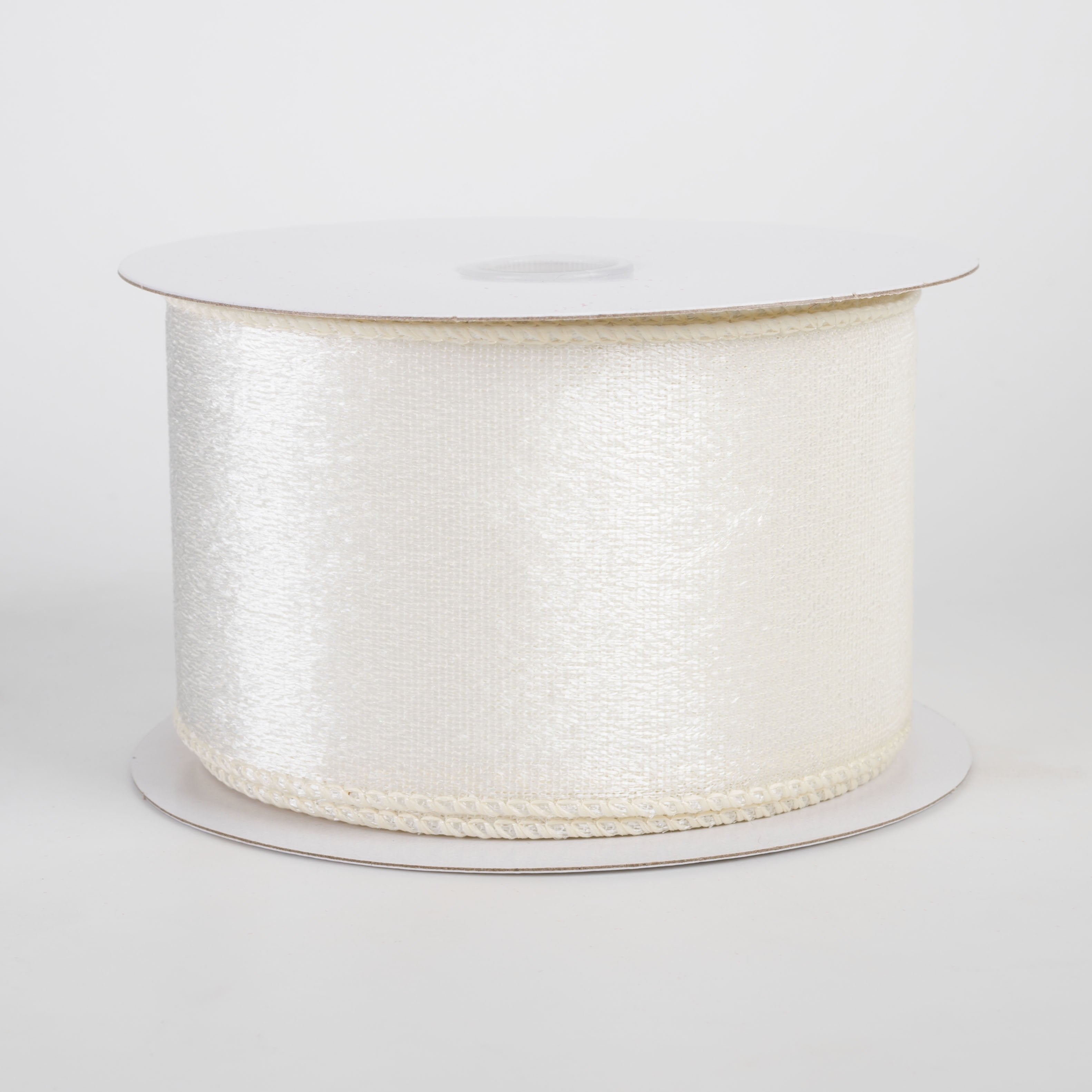 2.5" Lush Velvet Ribbon: Ivory (10 Yards) Item Number: 72430-40-18