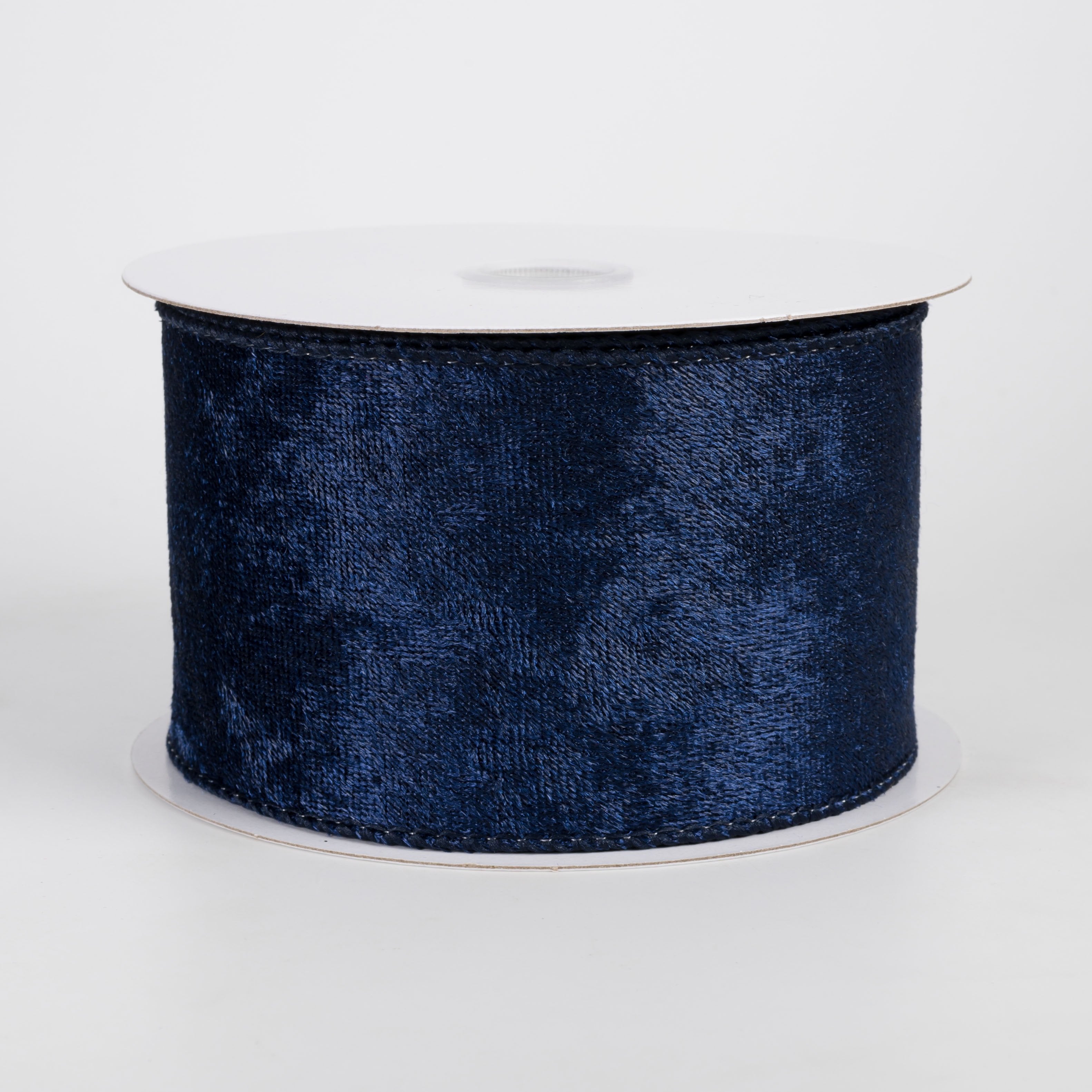 2.5" Lush Velvet Ribbon: Navy Blue (10 Yards) Item Number: 72430-40-27