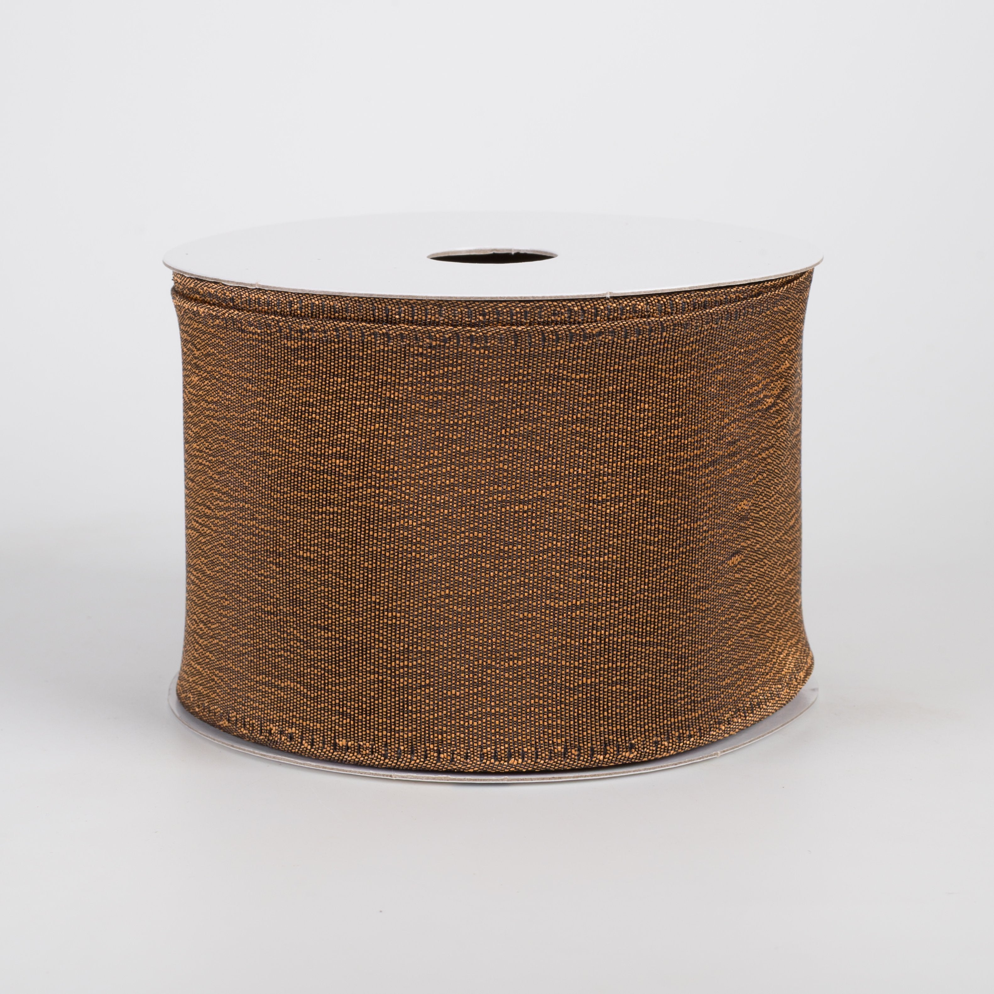 2.5" Metallic Satin Ribbon: Brown (10 Yards) Item Number: 65626-40-38