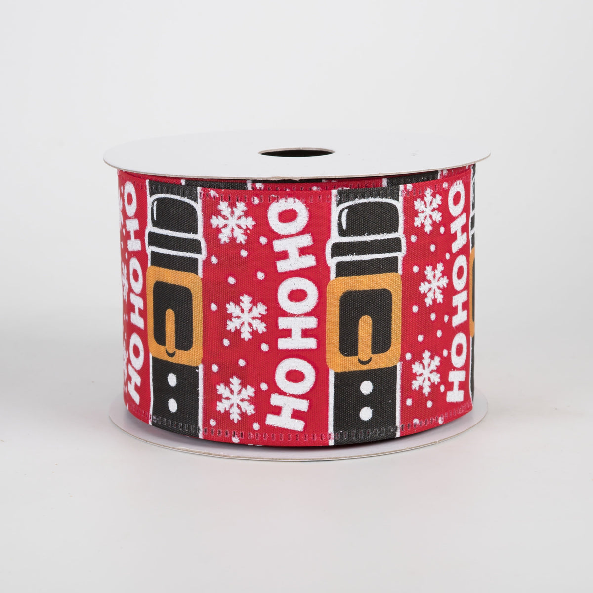 2.5" Santa Belt Stripes Satin Ribbon: Red (10 Yards) Item Number: 76612-40-01