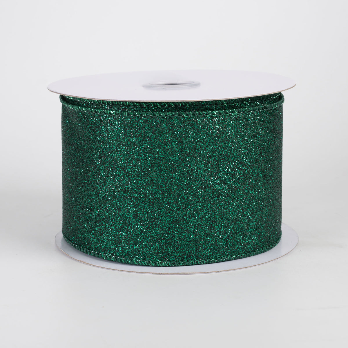2.5" Shimmer Glitter Ribbon: Hunter Green (10 Yards) Item Number: RGC159712