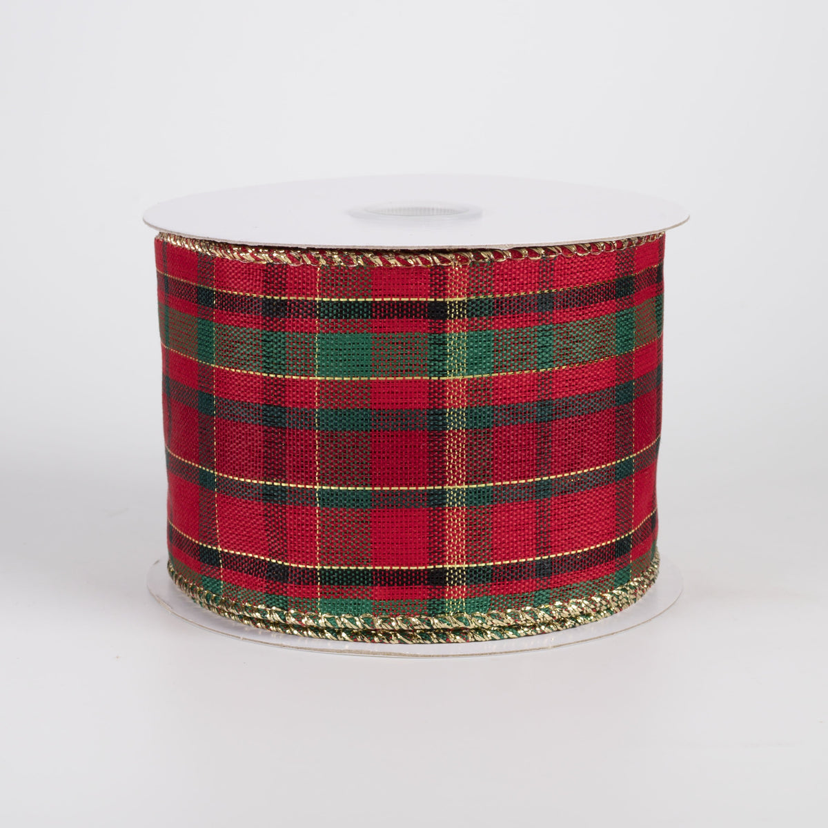 2.5" Woven Diana Traditional Christmas Plaid Ribbon (10 Yards) Item Number: 72562-40-01