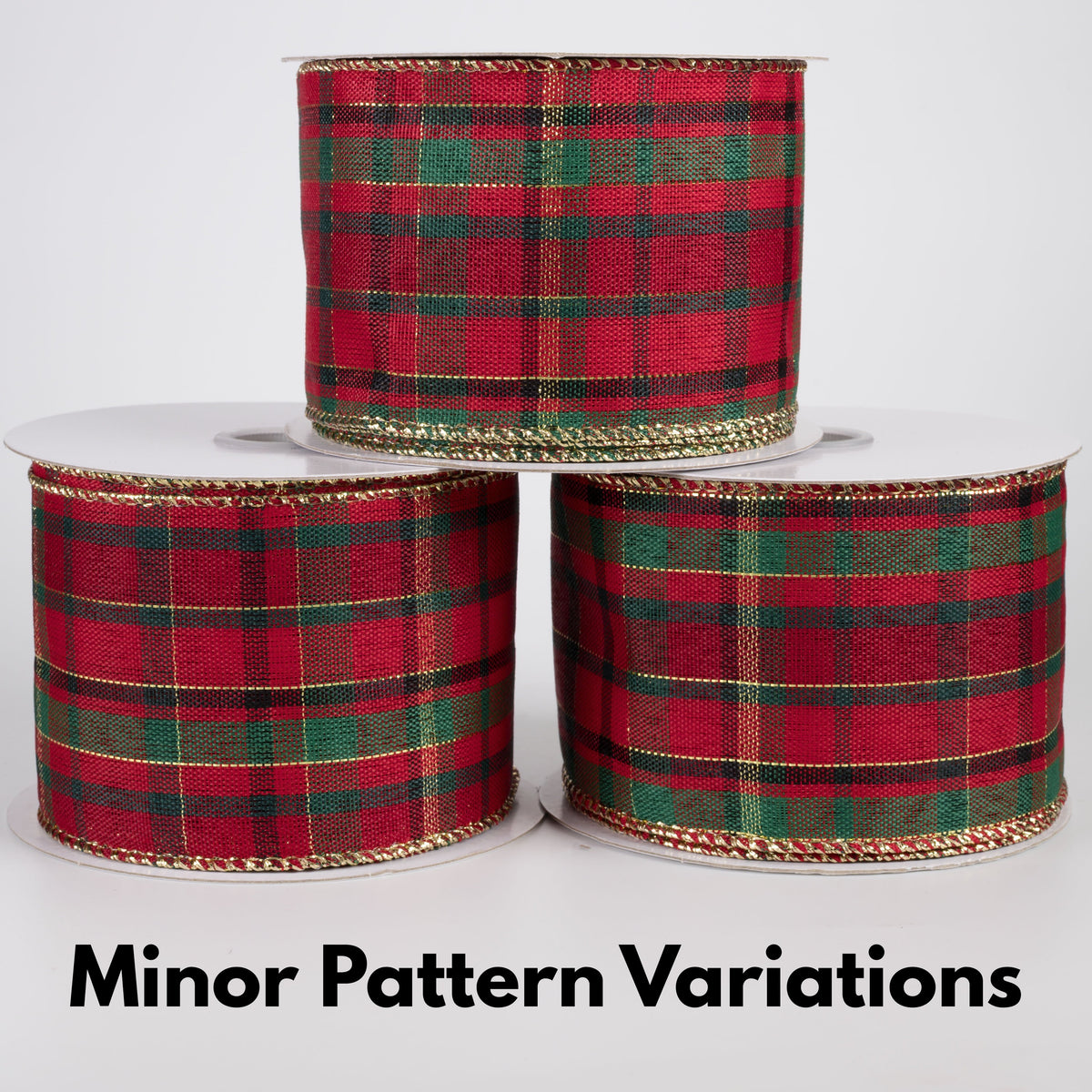 2.5" Woven Diana Traditional Christmas Plaid Ribbon (10 Yards) Lifestyle Photo