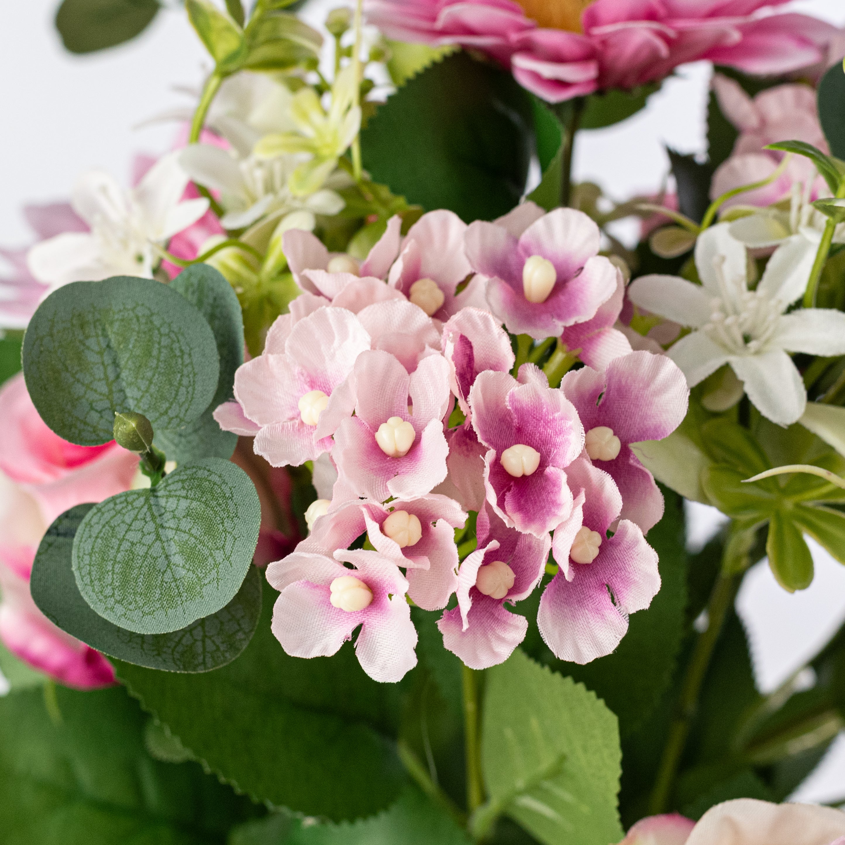 20" Daisy, Rose & Hydrangea Bush: Pink Mix (12 Stem) detail photo 4