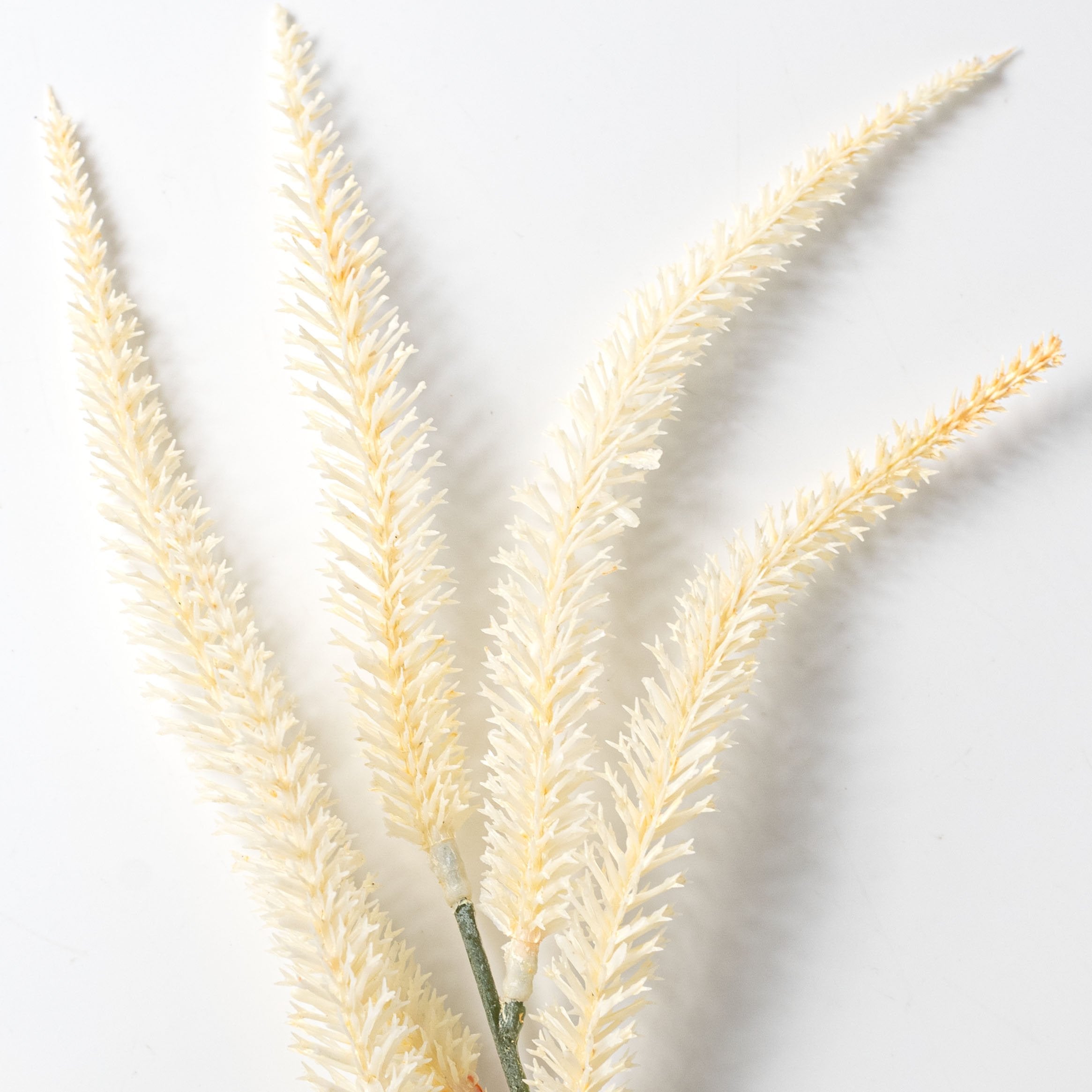 20" Lavender Spike Bush: Beige (7 Stem) Lifestyle Photo