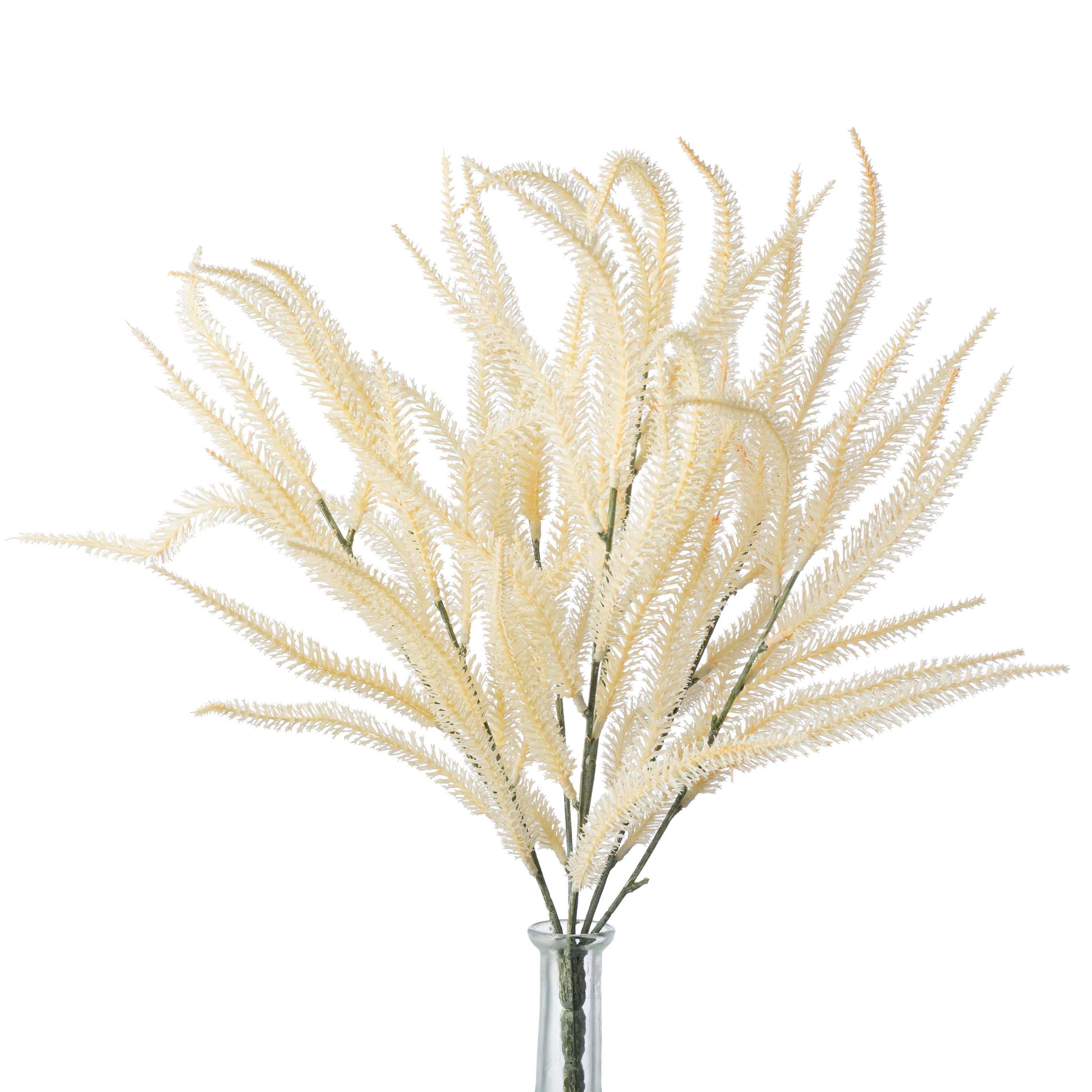20" Lavender Spike Bush: Beige (7 Stem) Item Number: 85949-BEIGE