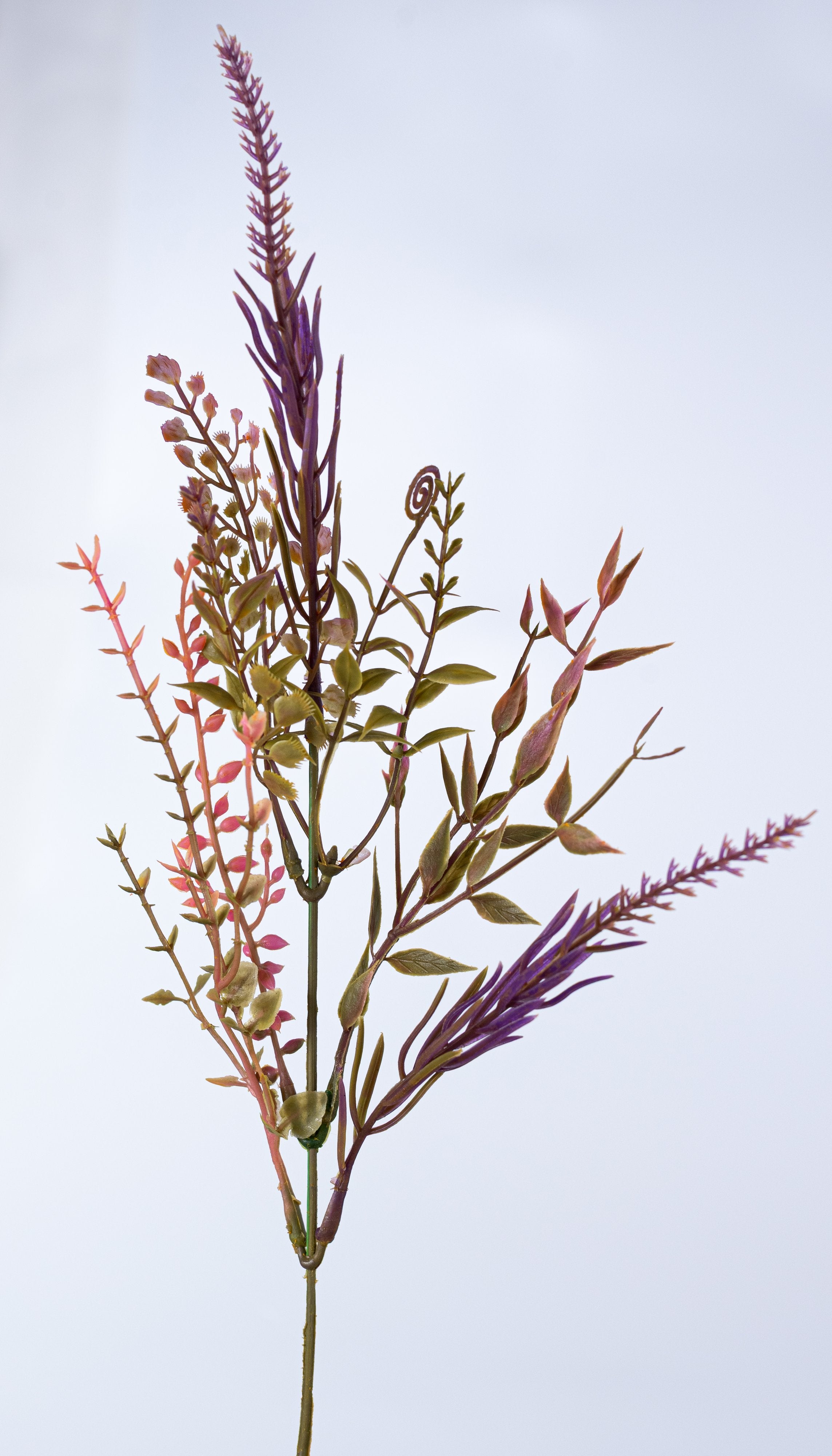 20" Mixed Plastic Leaf & Berry Bush: Fall detail photo 4