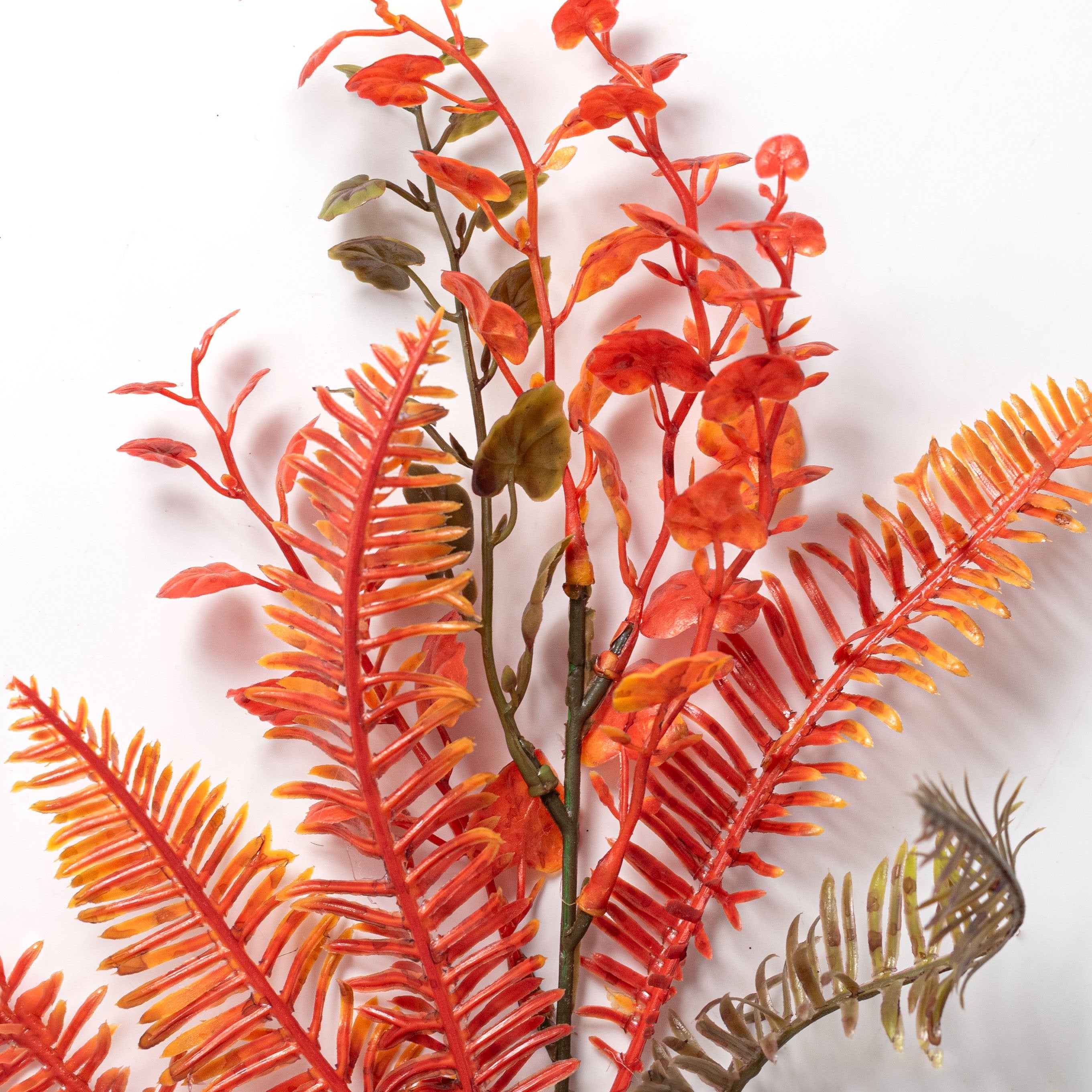 20" Mixed Plastic Leaves Bush: Fall Lifestyle Photo