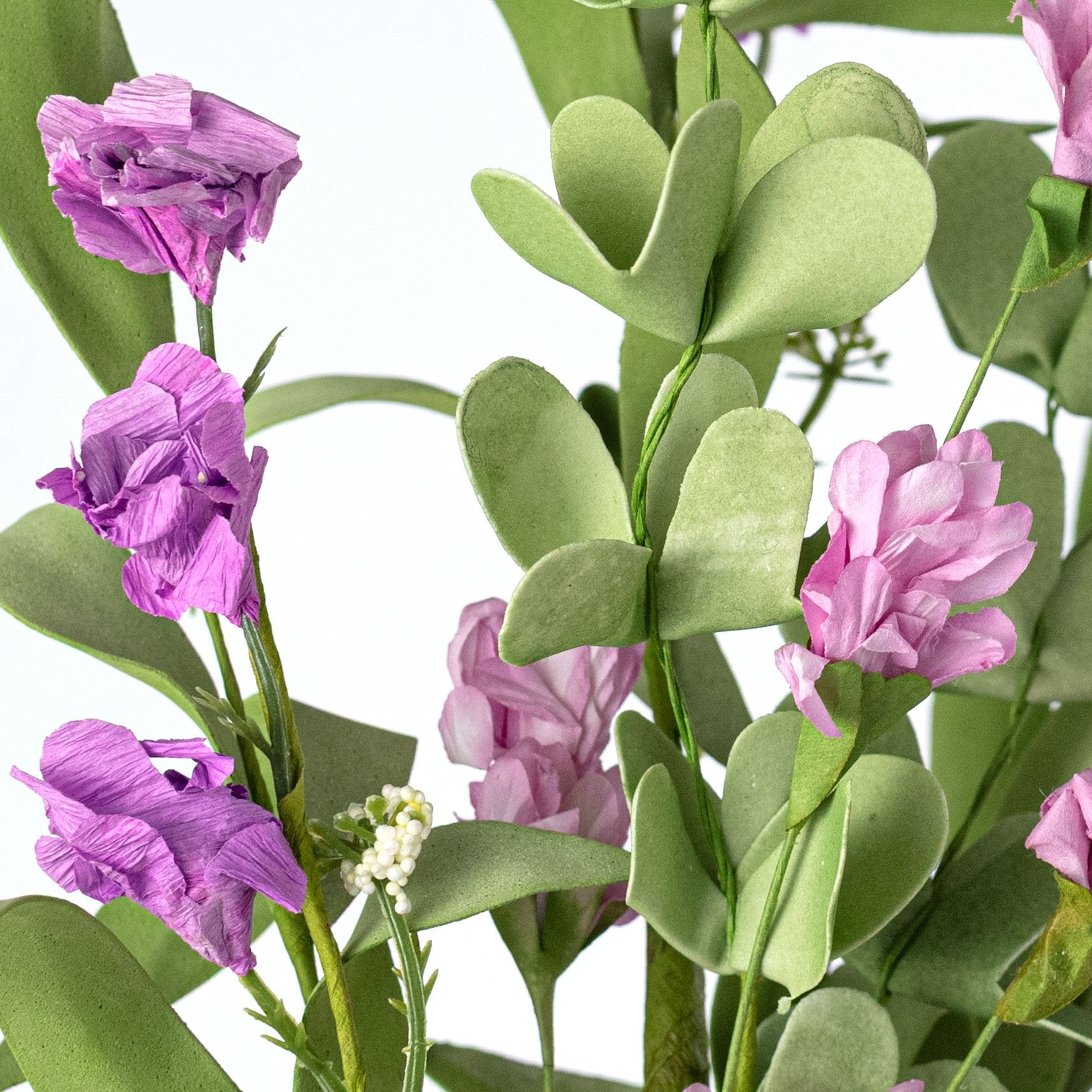 20" Wild Mountain Paper Flower Blossoms Spray: Lavender Lifestyle Photo