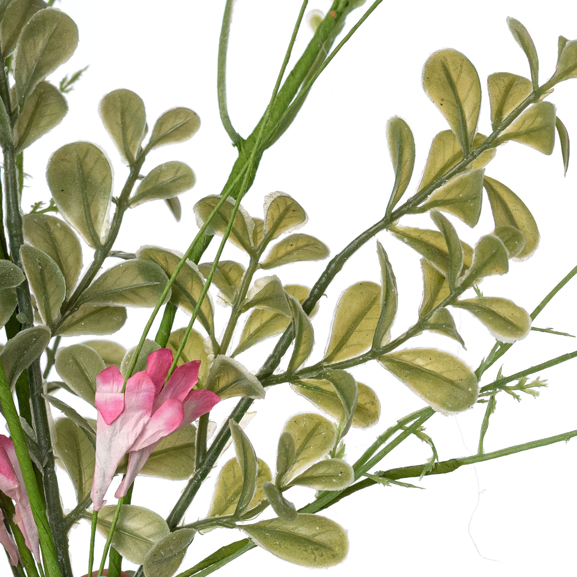 21â Artificial Poppy Flower Bush: Pink (10 Stem) detail photo 4