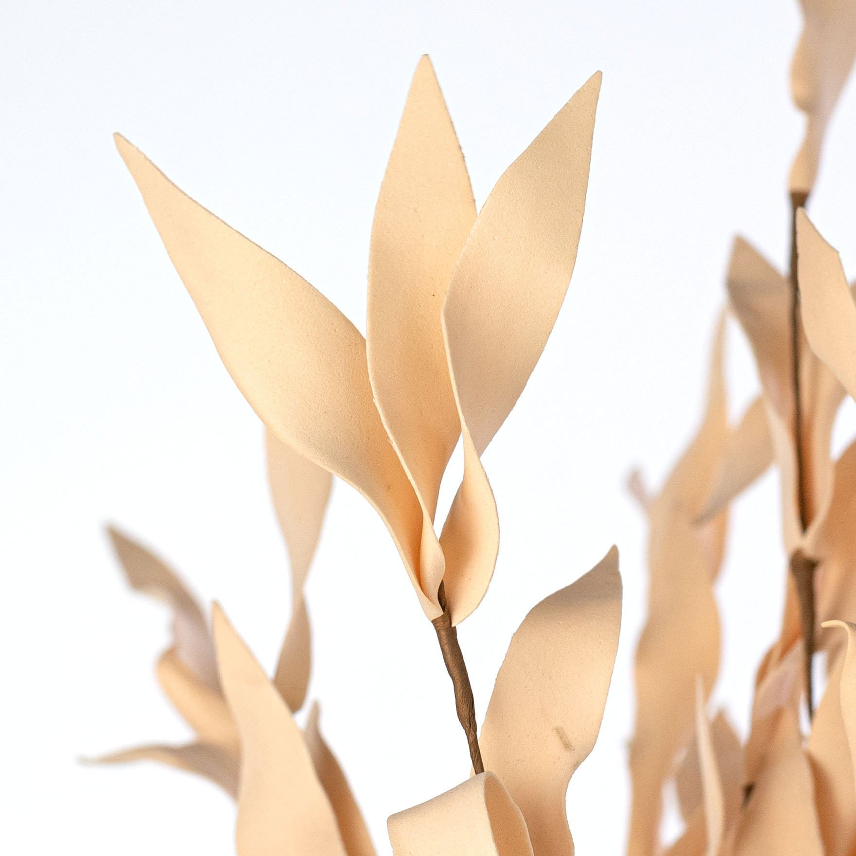 21" EVA Foam Herb Leaves Bush: Buttercup Cream Lifestyle Photo