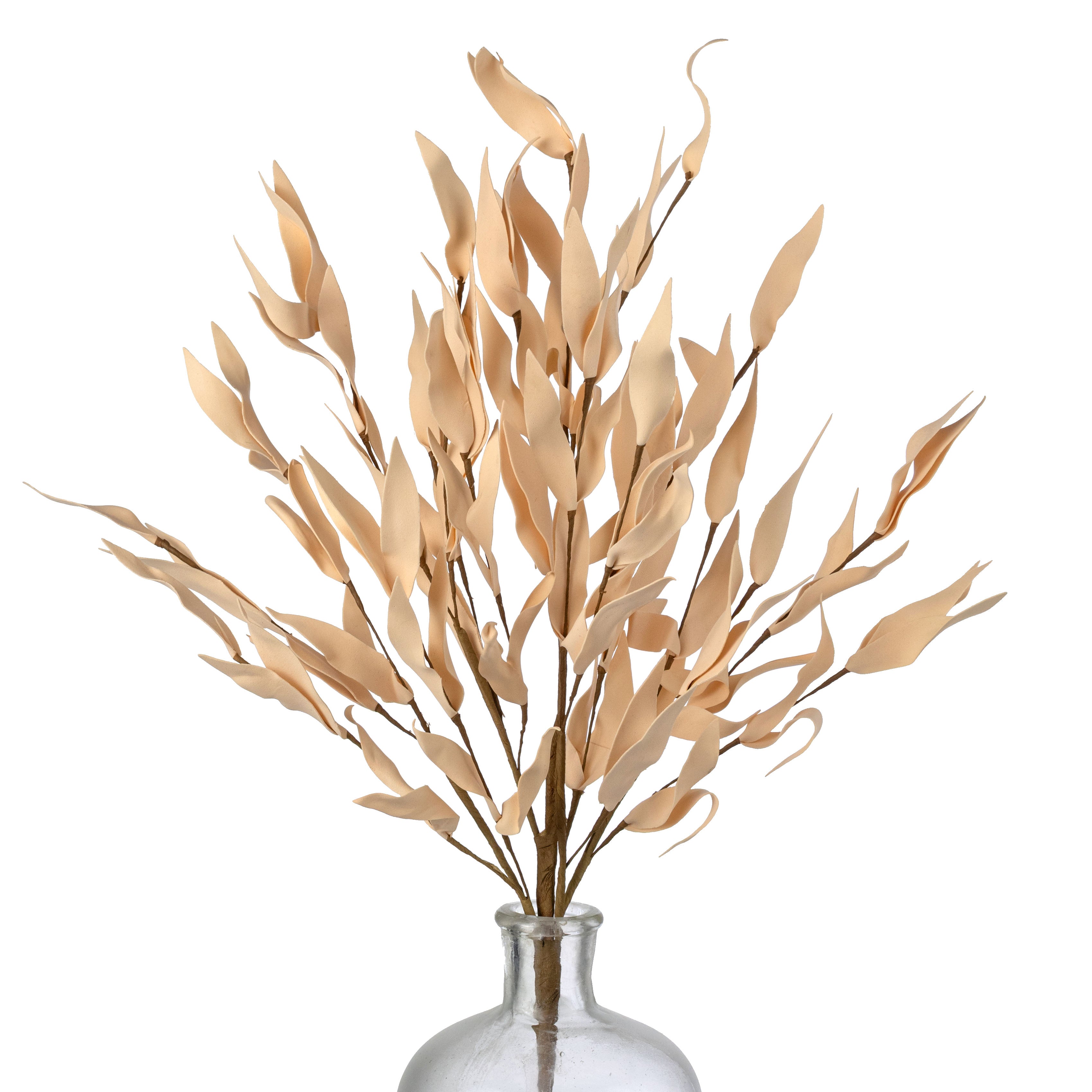 21" EVA Foam Herb Leaves Bush: Buttercup Cream Item Number: 28995