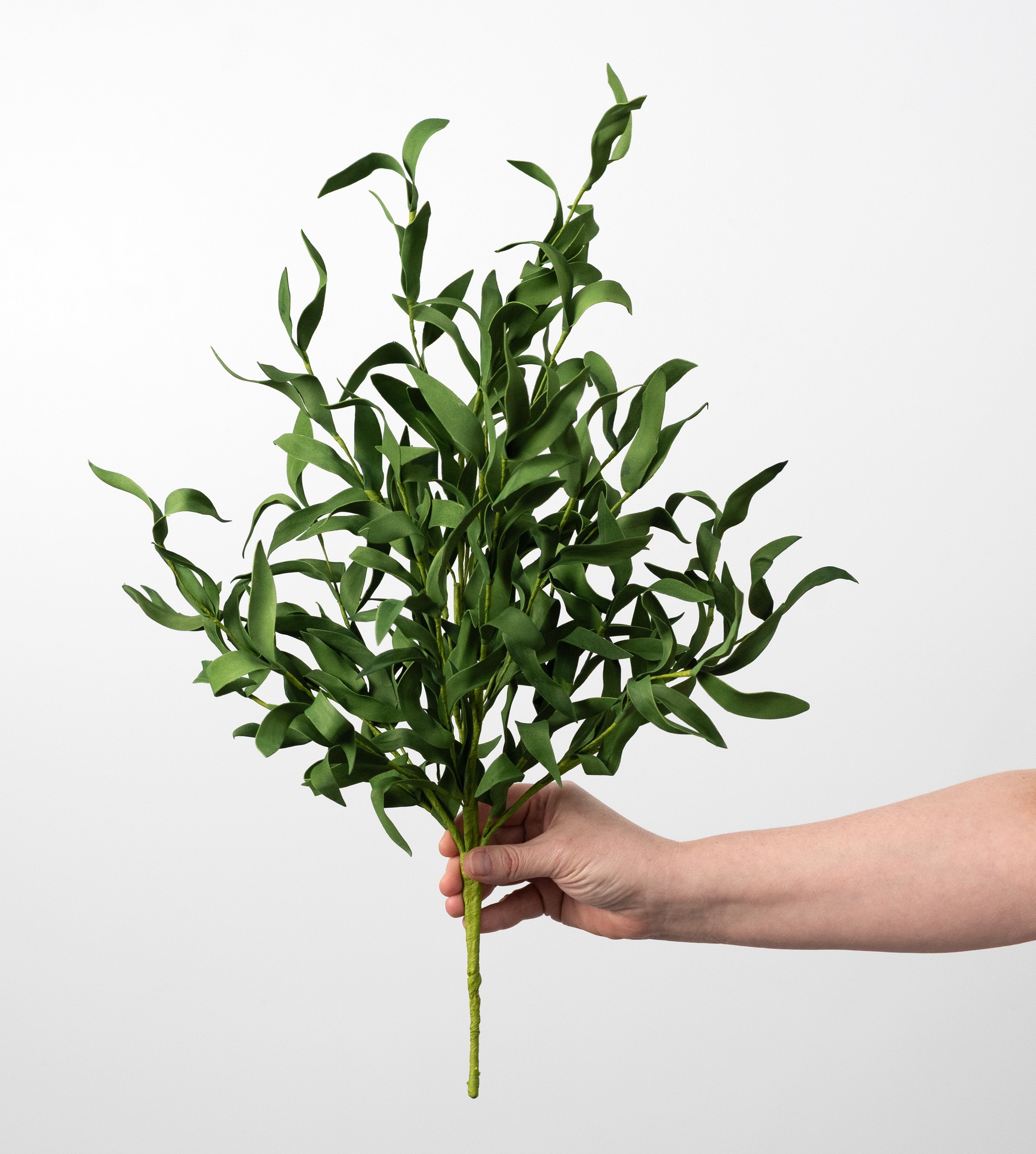 21" Foam Herb Leaves Bush: Green detail photo 3