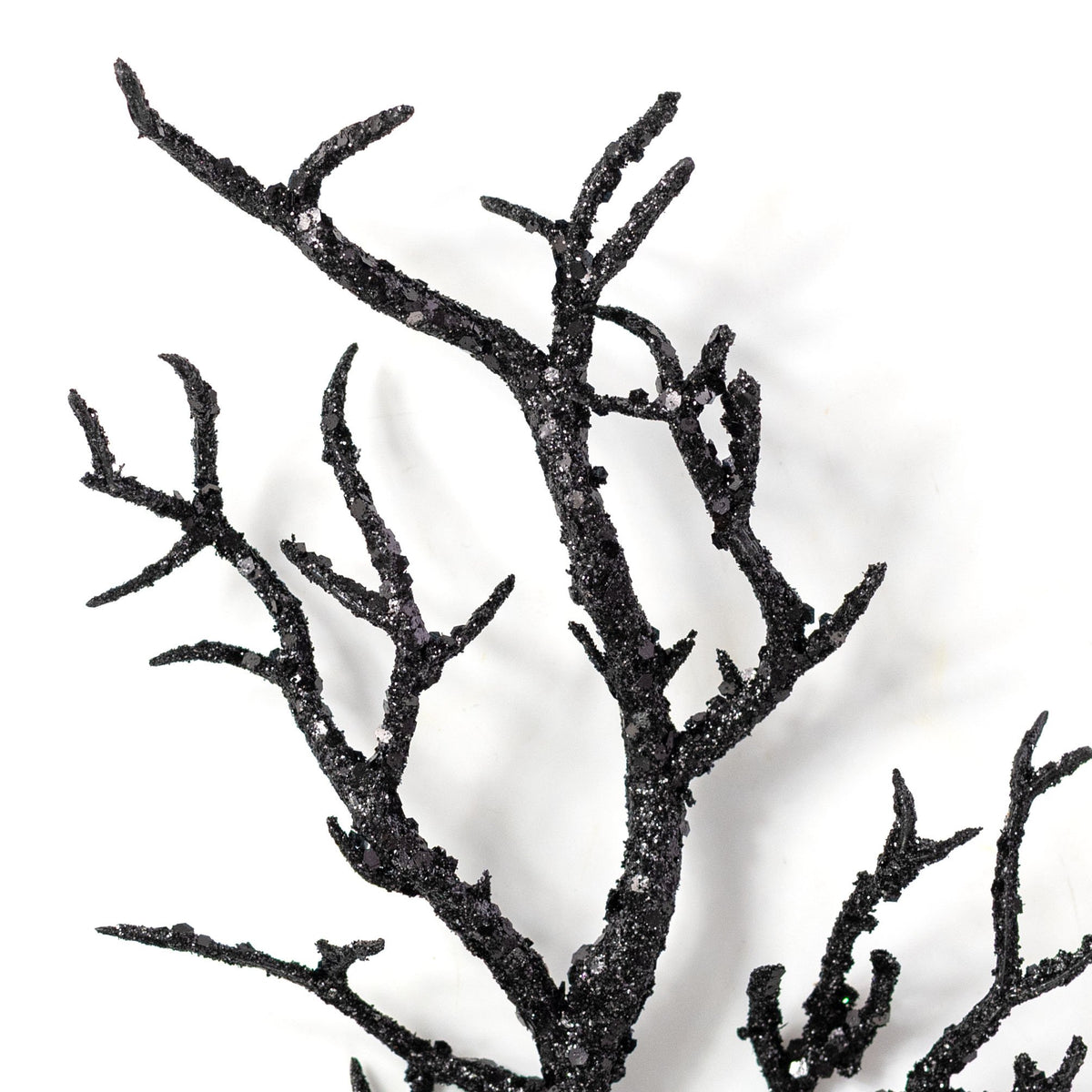 21" Glitter Twig Spray: Black Lifestyle Photo