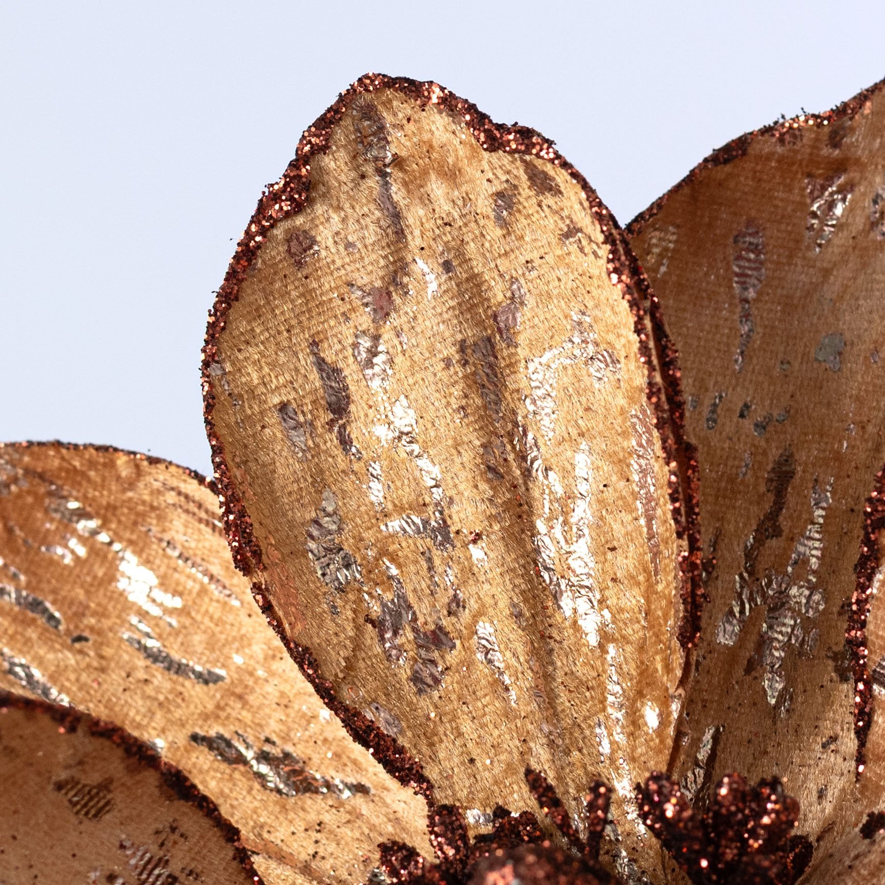 9" x 21" Magnolia Flower Stem: Brown & Gold Leaf Lifestyle Photo