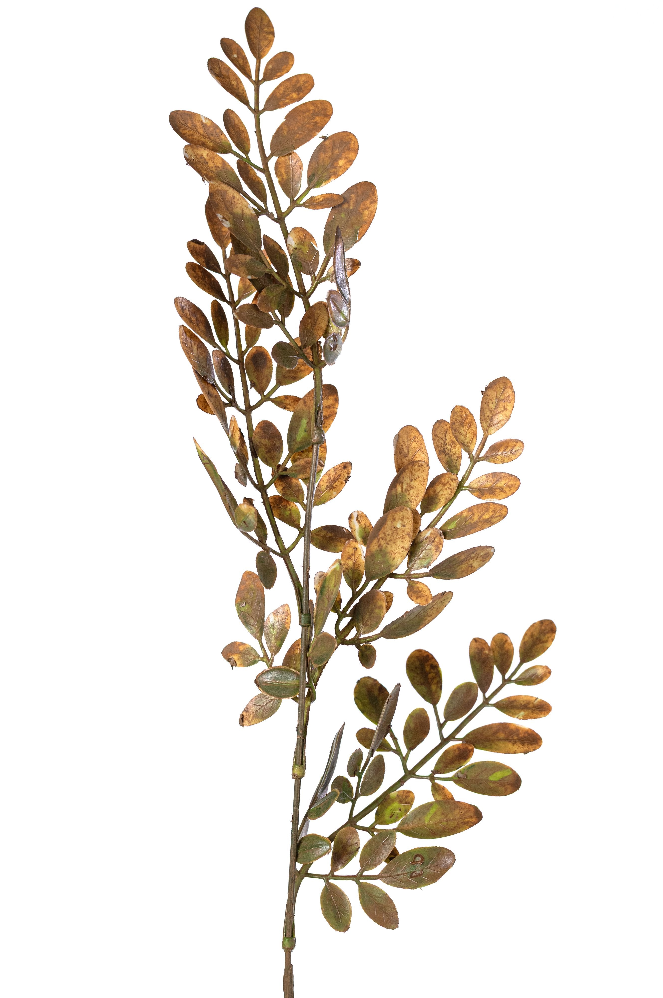 21" Plastic Hemlock Bush: Fall Brown (8 Stem) detail photo 4