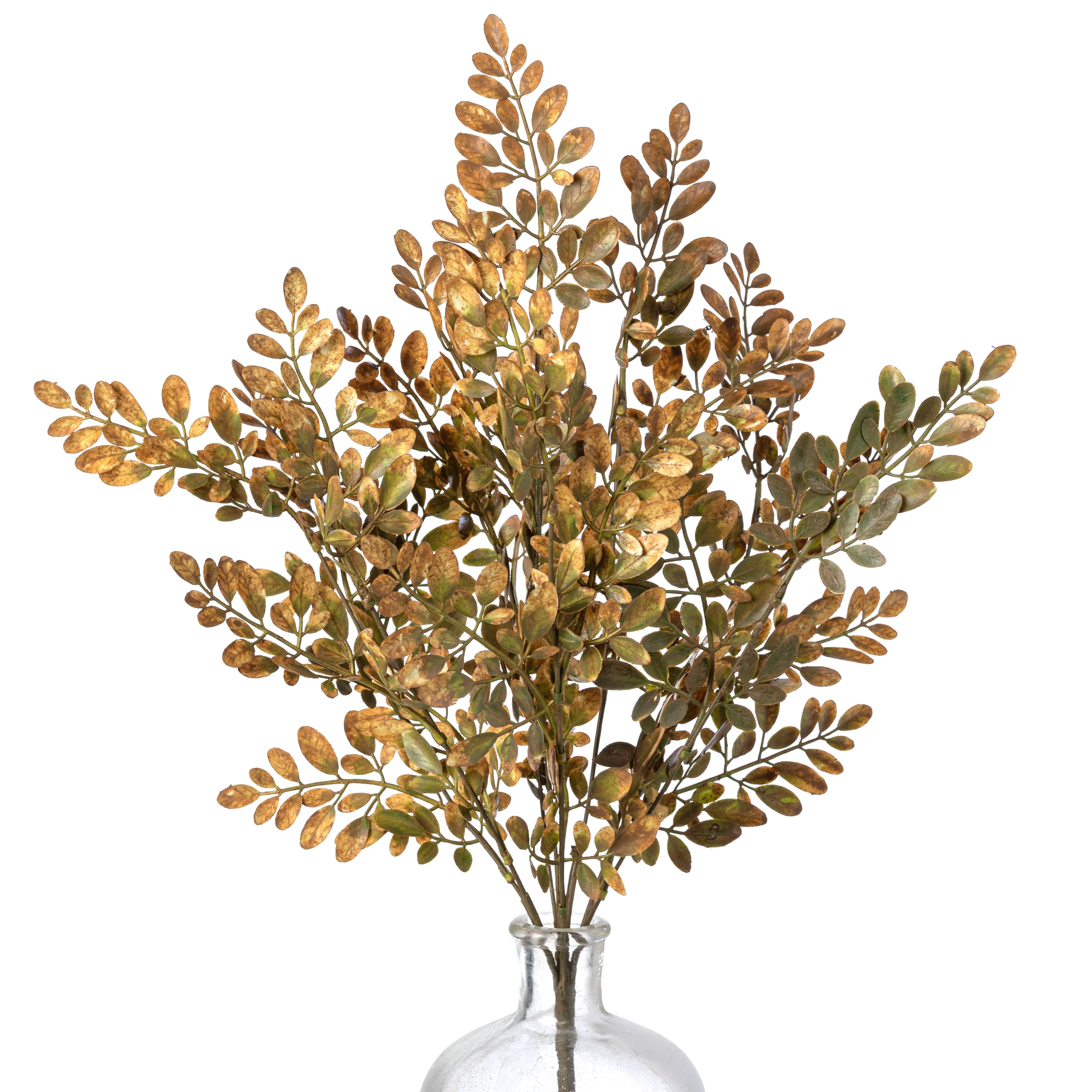 21" Plastic Hemlock Bush: Fall Brown (8 Stem) Item Number: 57317BN