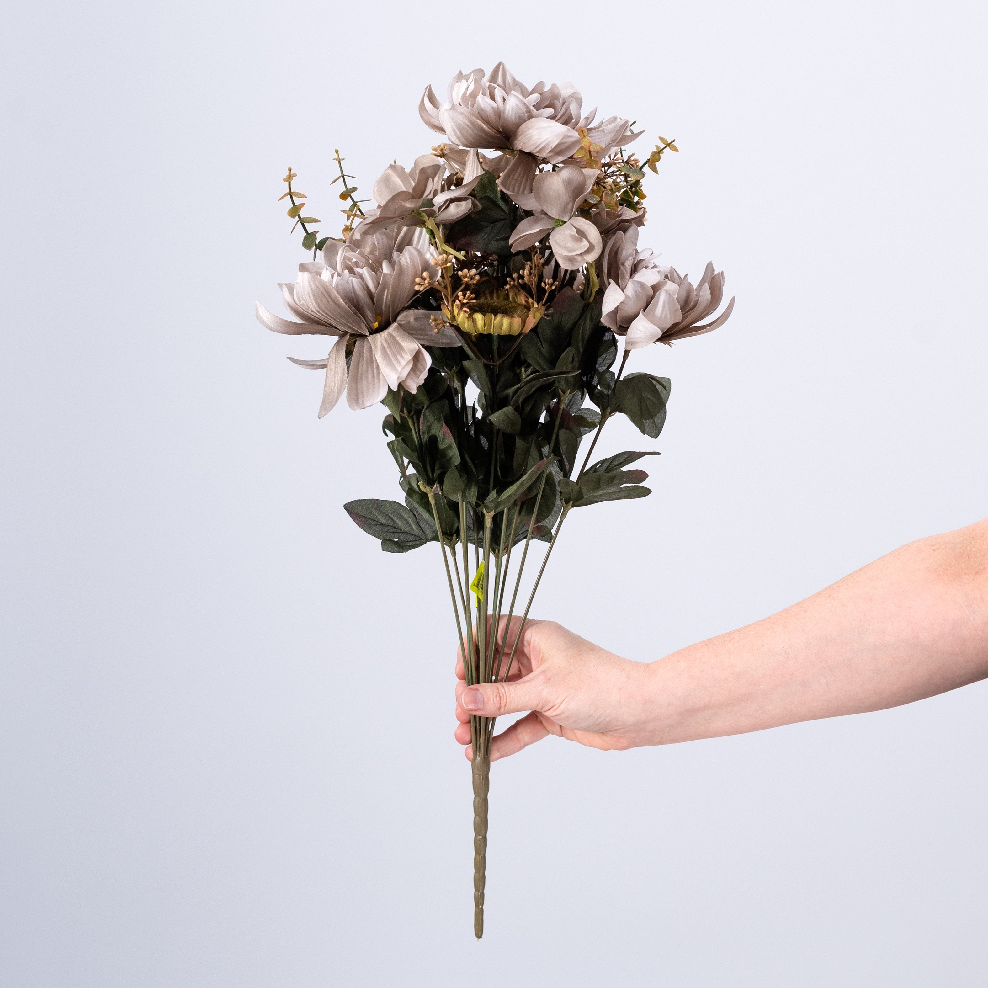 21" Sunflower Mum Bush: Taupe (14 Stem) detail photo 3