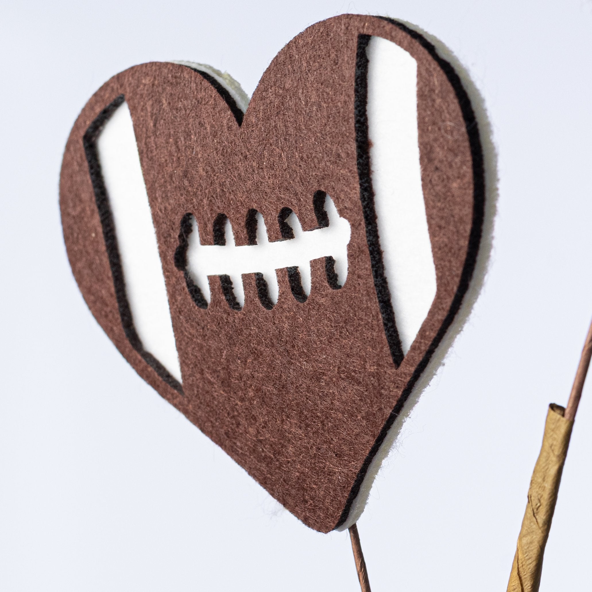 23" Felt Icons Spray: Football Hearts Lifestyle Photo