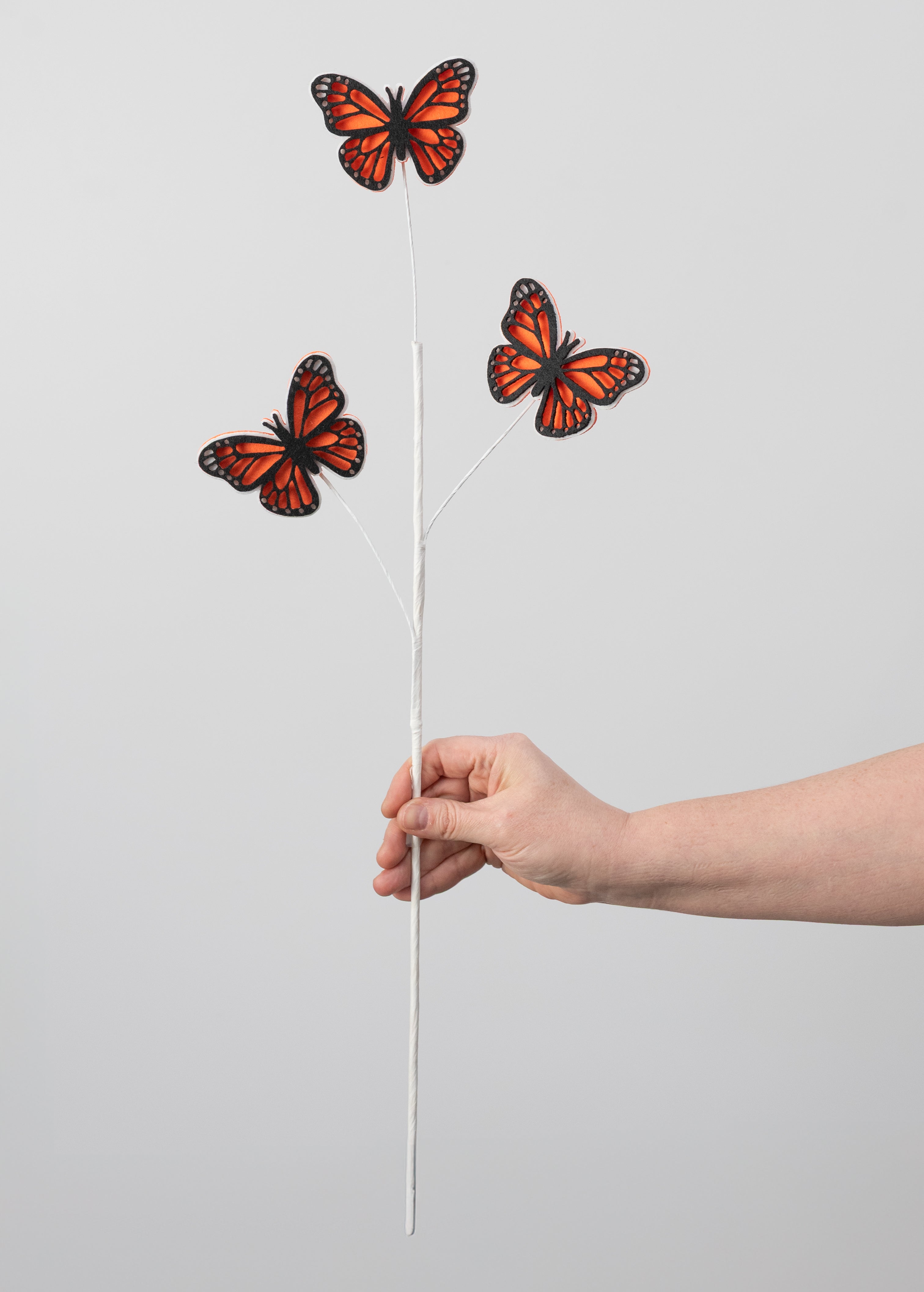 23" Felt Icons Spray: Monarch Butterflies detail photo 3