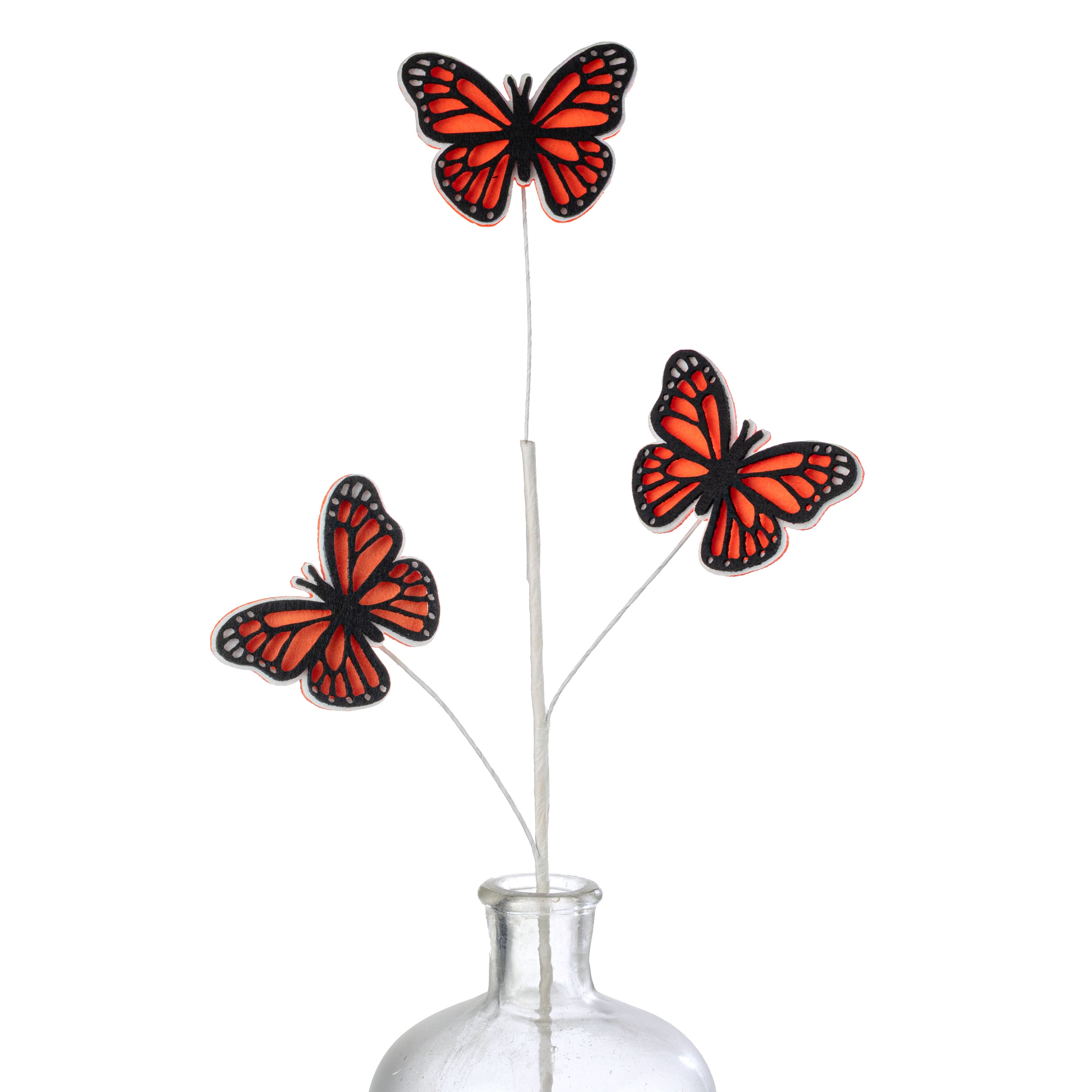 23" Felt Icons Spray: Monarch Butterflies Item Number: MN052120